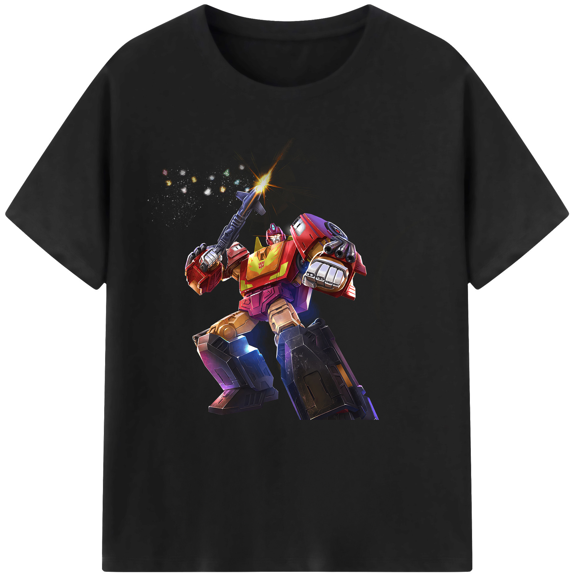 （画像用） Transformers トランスフォーマー 綿100％半袖Tシャツ（フロントプリント）