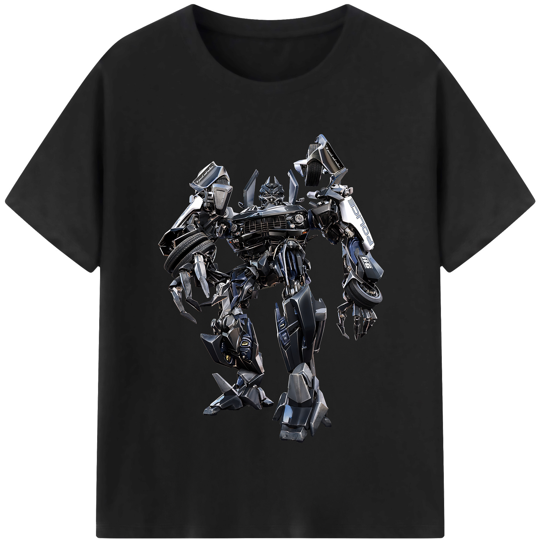 （画像用） Transformers トランスフォーマー 綿100％半袖Tシャツ（フロントプリント）