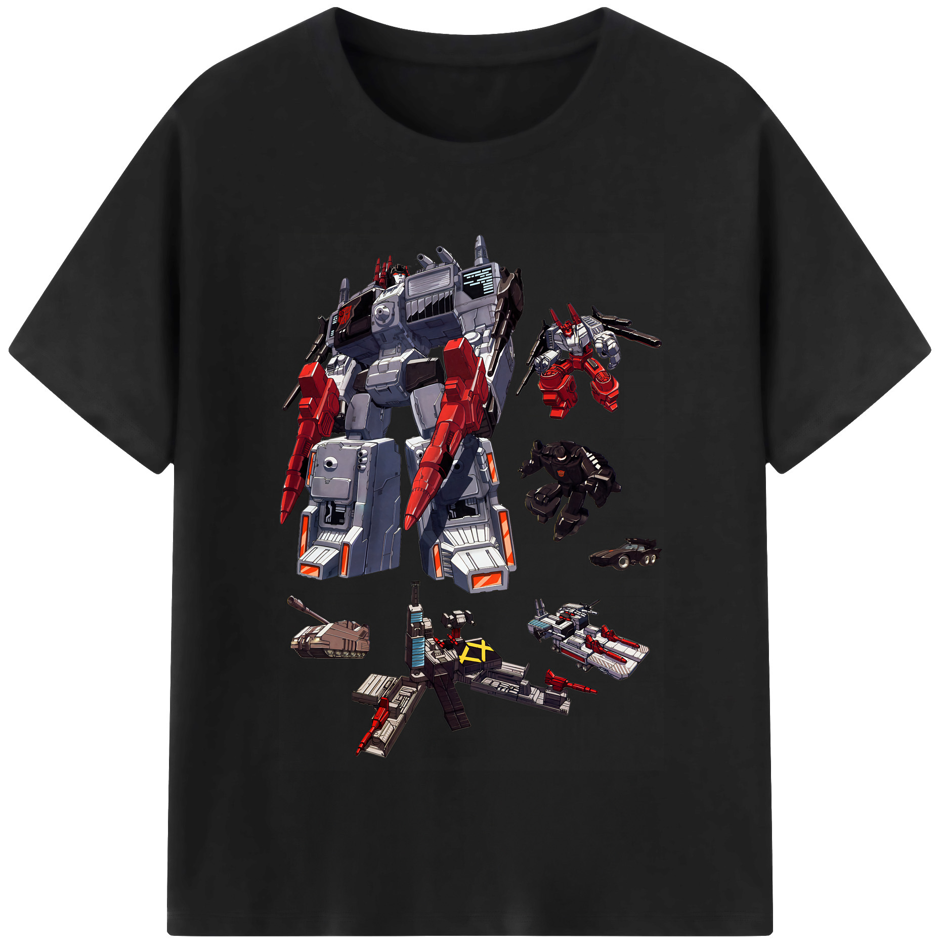 （画像用） Transformers トランスフォーマー 綿100％半袖Tシャツ（フロントプリント）