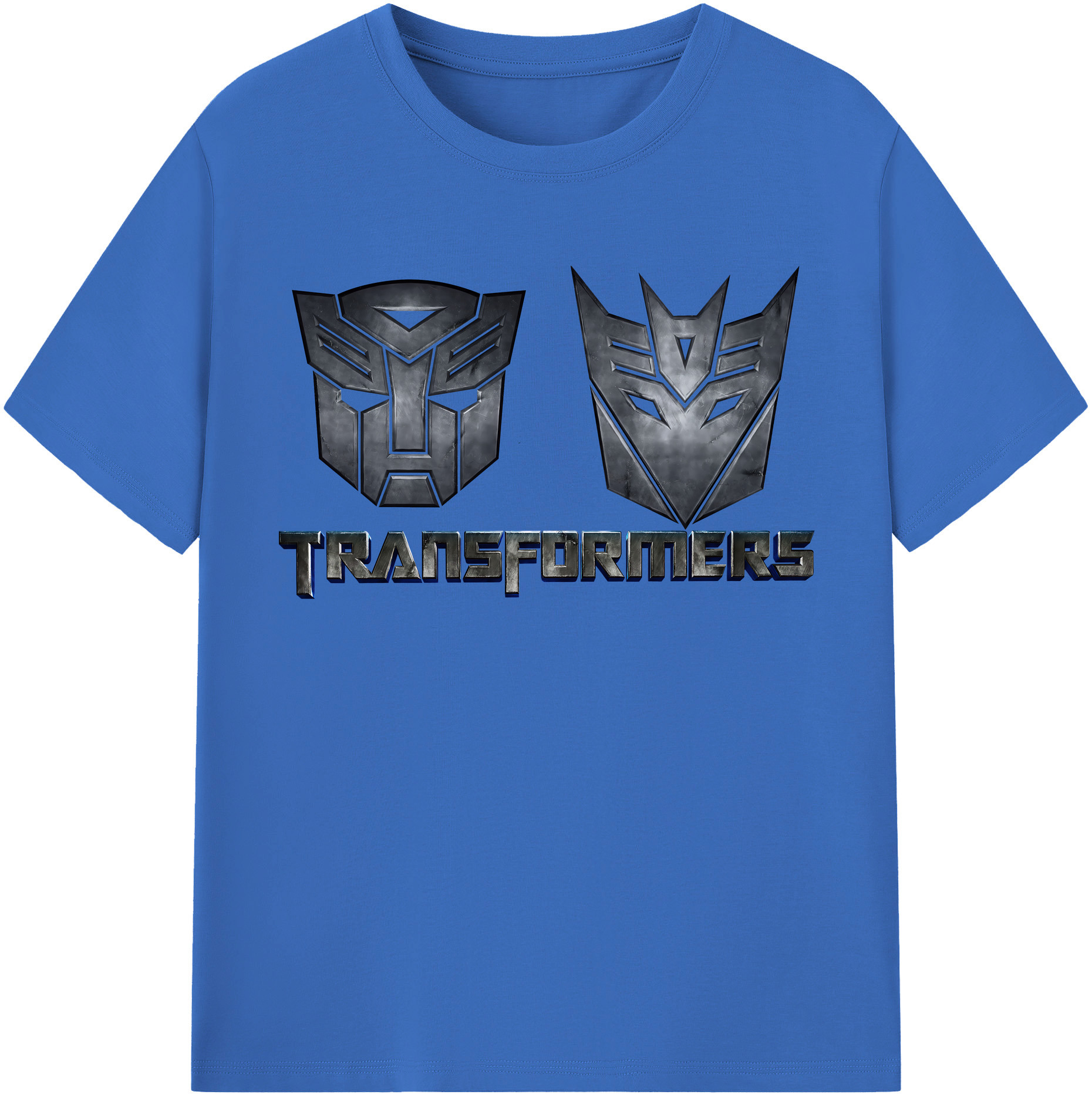 （画像用） Transformers トランスフォーマー 綿100％半袖Tシャツ（フロントプリント）