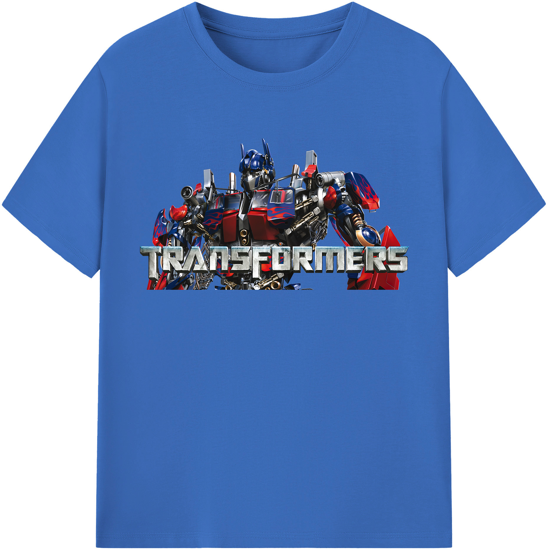 （画像用） Transformers トランスフォーマー 綿100％半袖Tシャツ（フロントプリント）