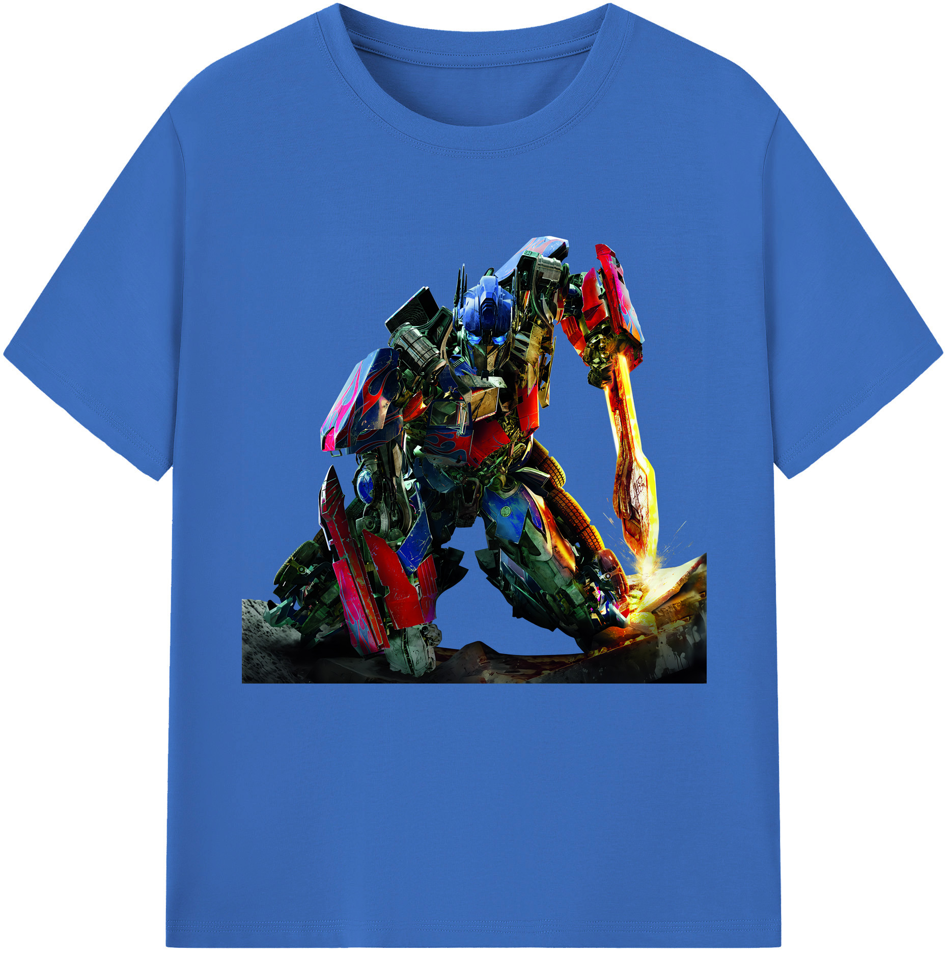 （画像用） Transformers トランスフォーマー 綿100％半袖Tシャツ（フロントプリント）