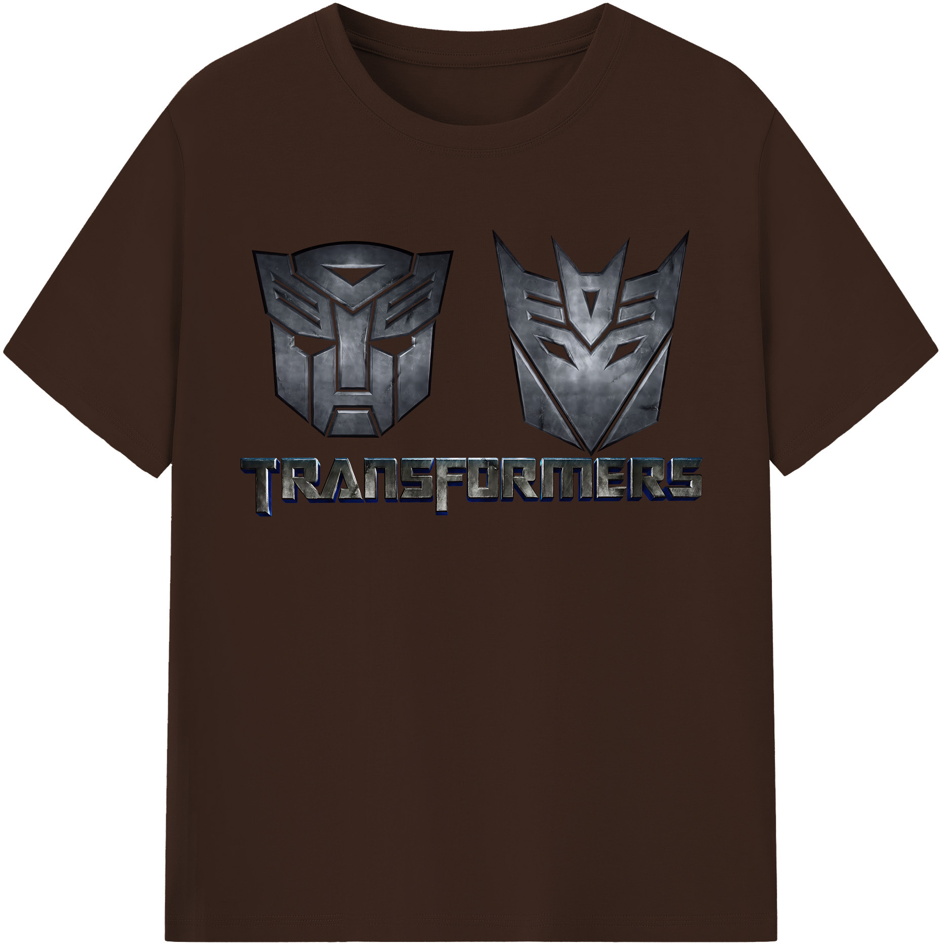 （画像用） Transformers トランスフォーマー 綿100％半袖Tシャツ（フロントプリント）
