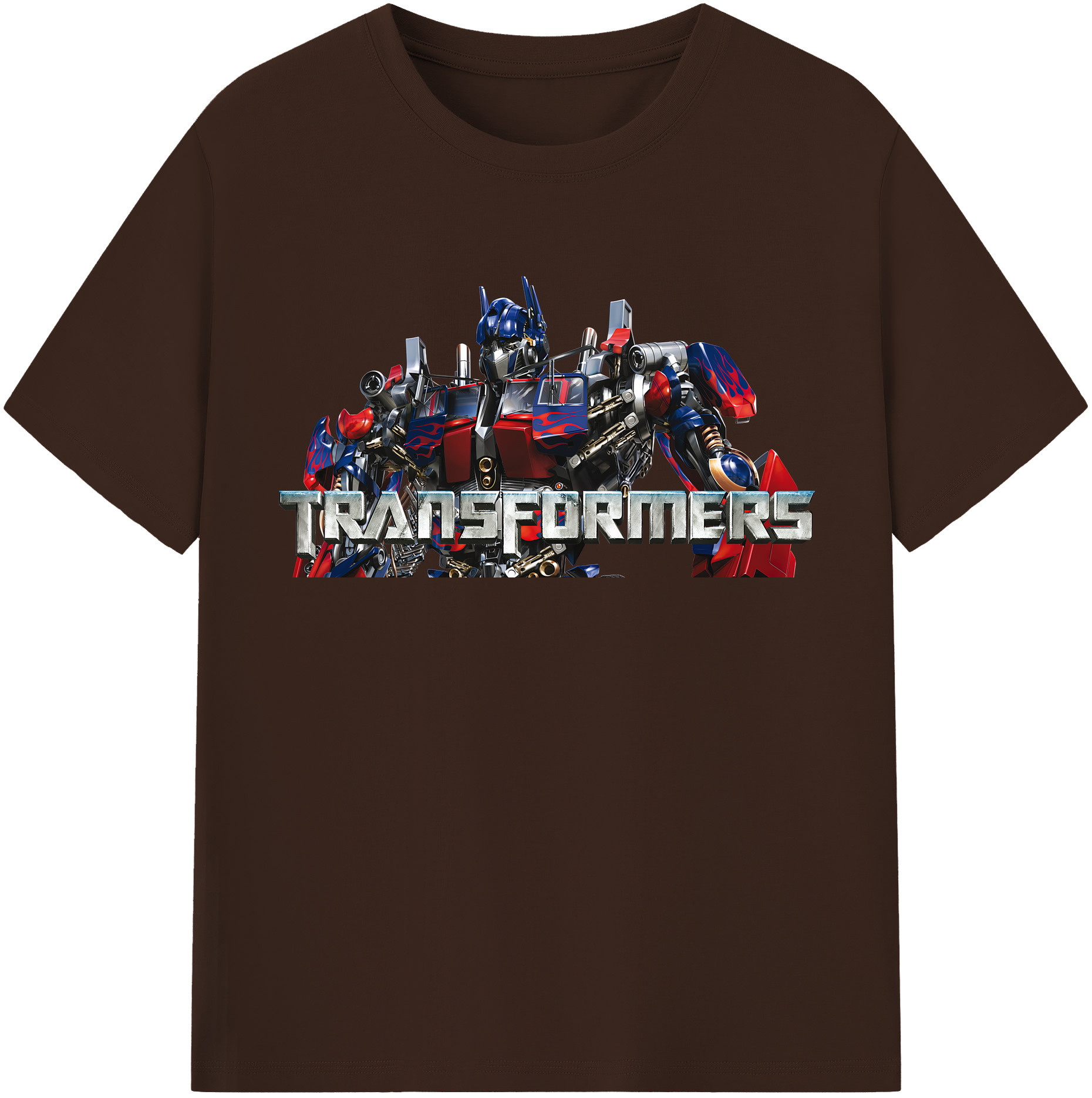（画像用） Transformers トランスフォーマー 綿100％半袖Tシャツ（フロントプリント）