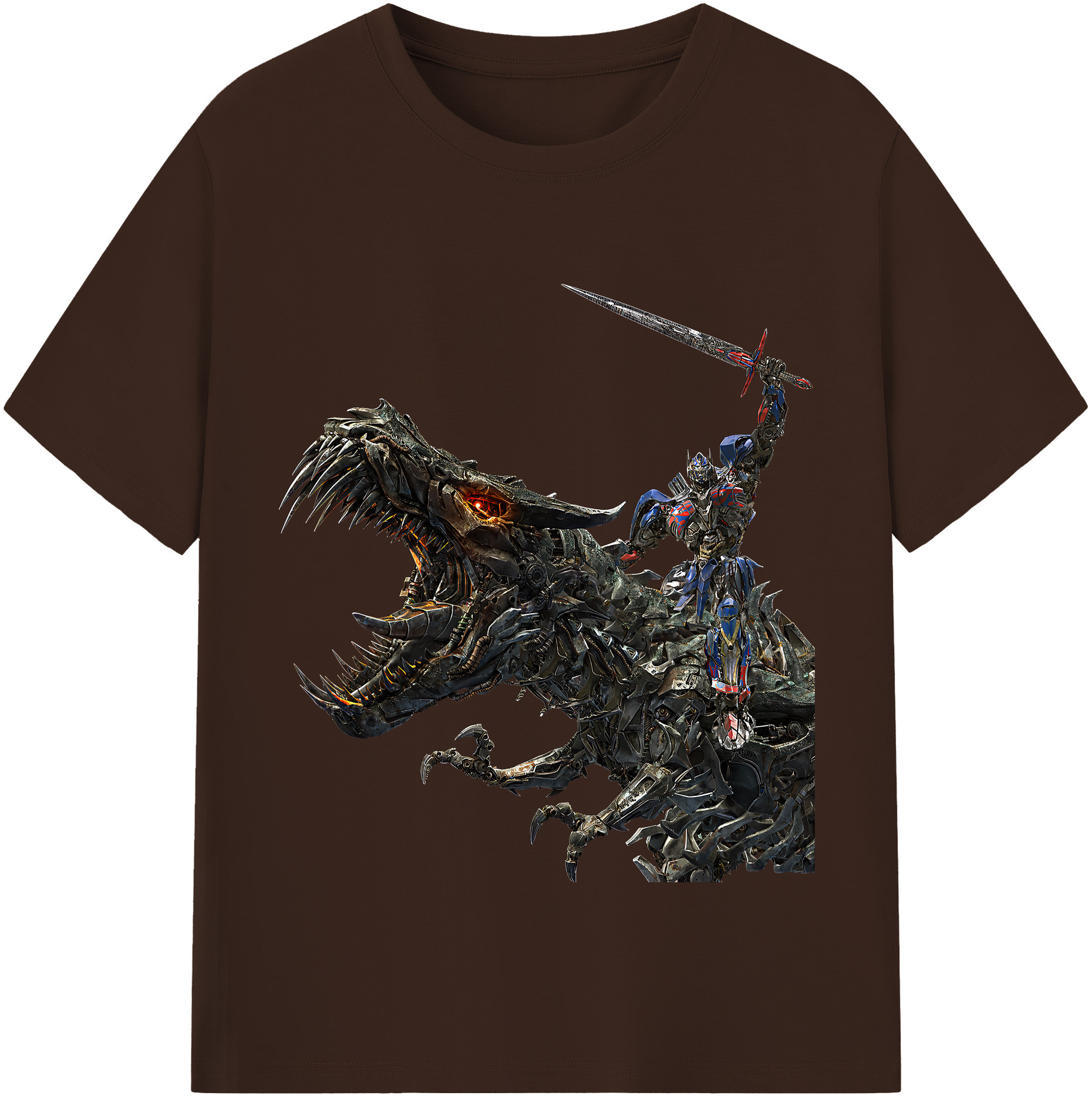 （画像用） Transformers トランスフォーマー 綿100％半袖Tシャツ（フロントプリント）