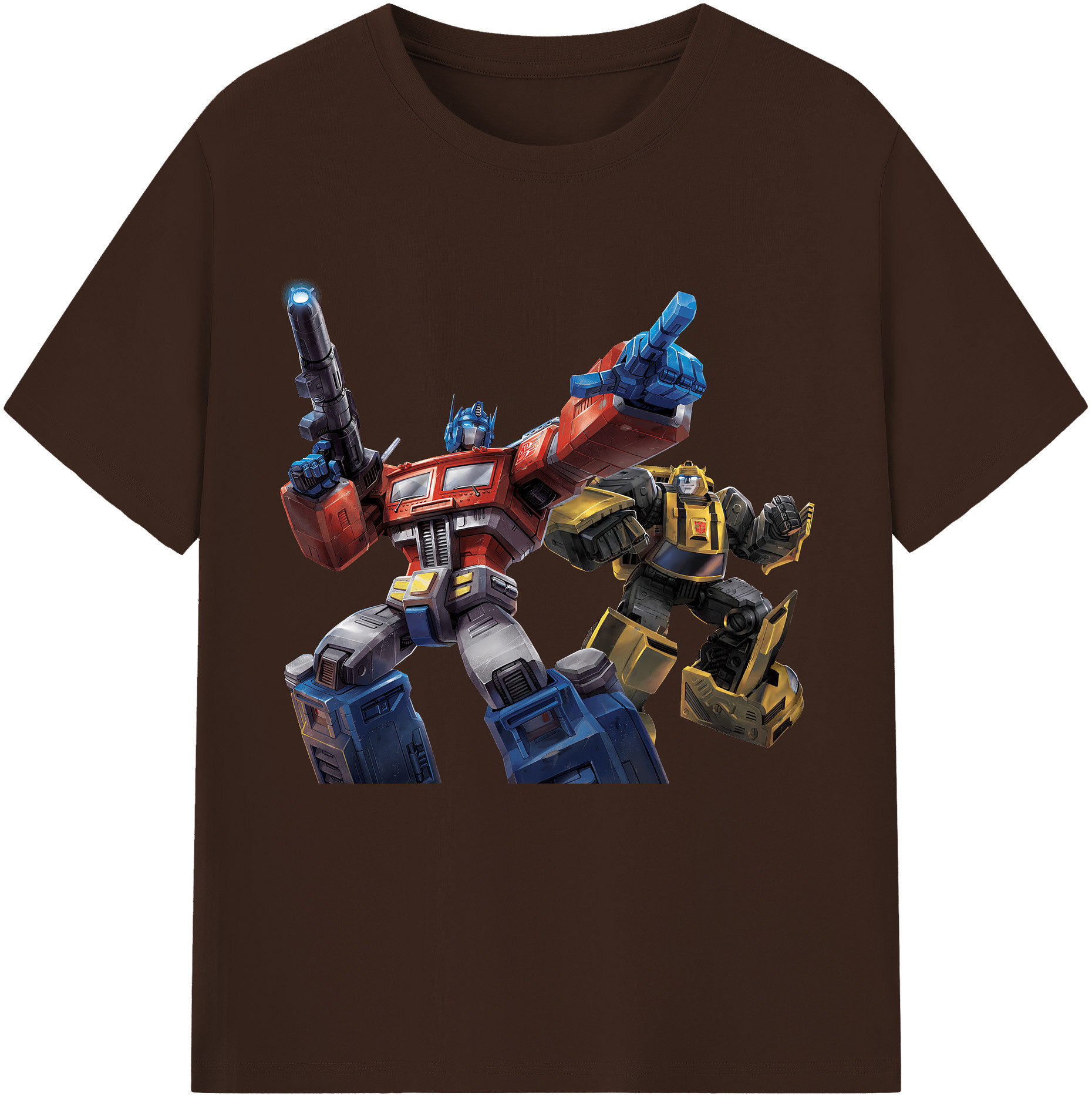（画像用） Transformers トランスフォーマー 綿100％半袖Tシャツ（フロントプリント）