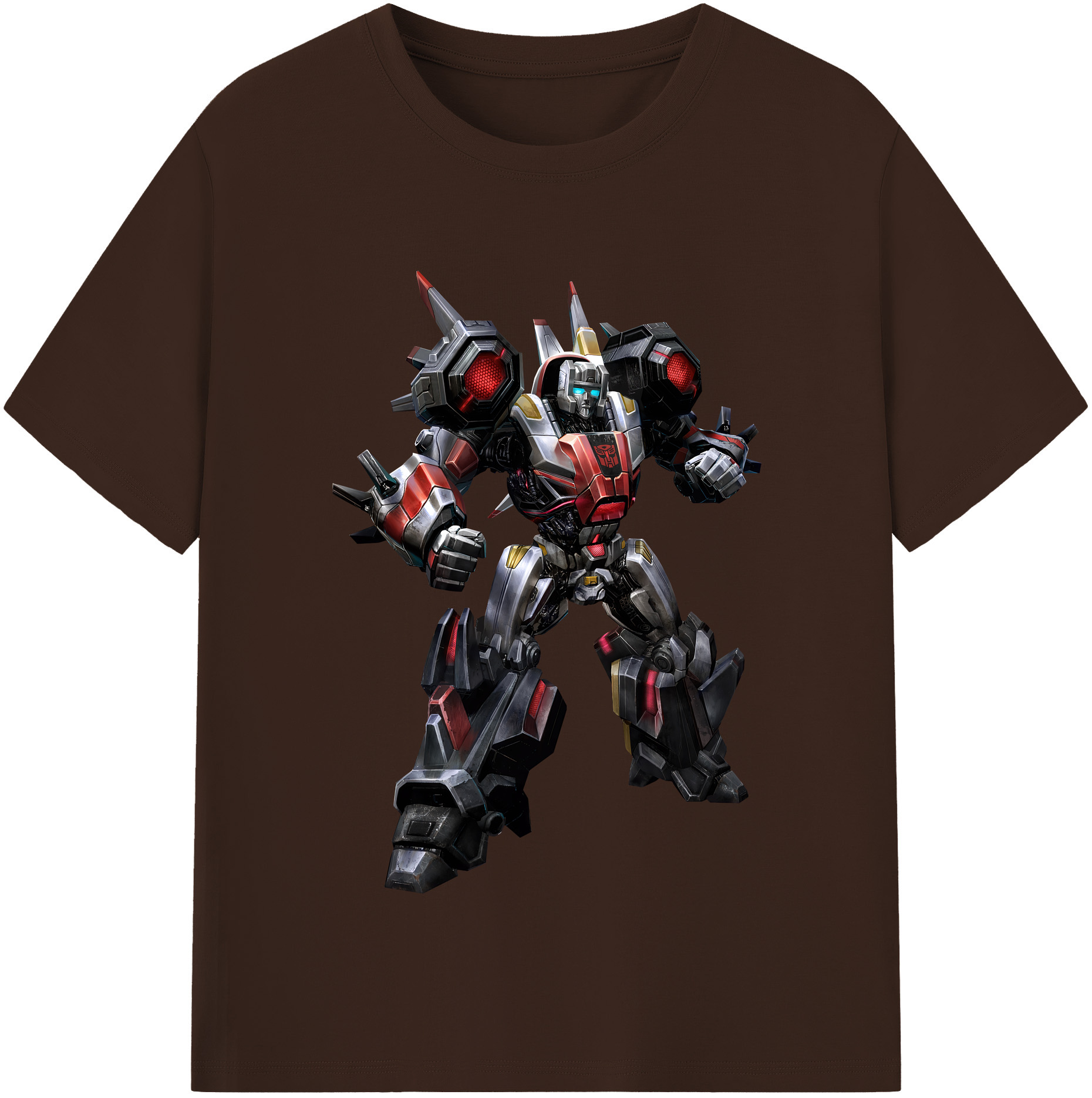 （画像用） Transformers トランスフォーマー 綿100％半袖Tシャツ（フロントプリント）