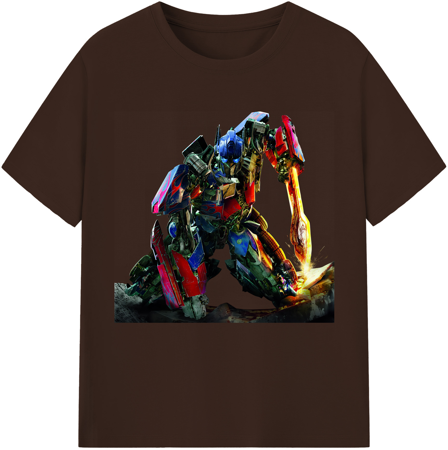 （画像用） Transformers トランスフォーマー 綿100％半袖Tシャツ（フロントプリント）