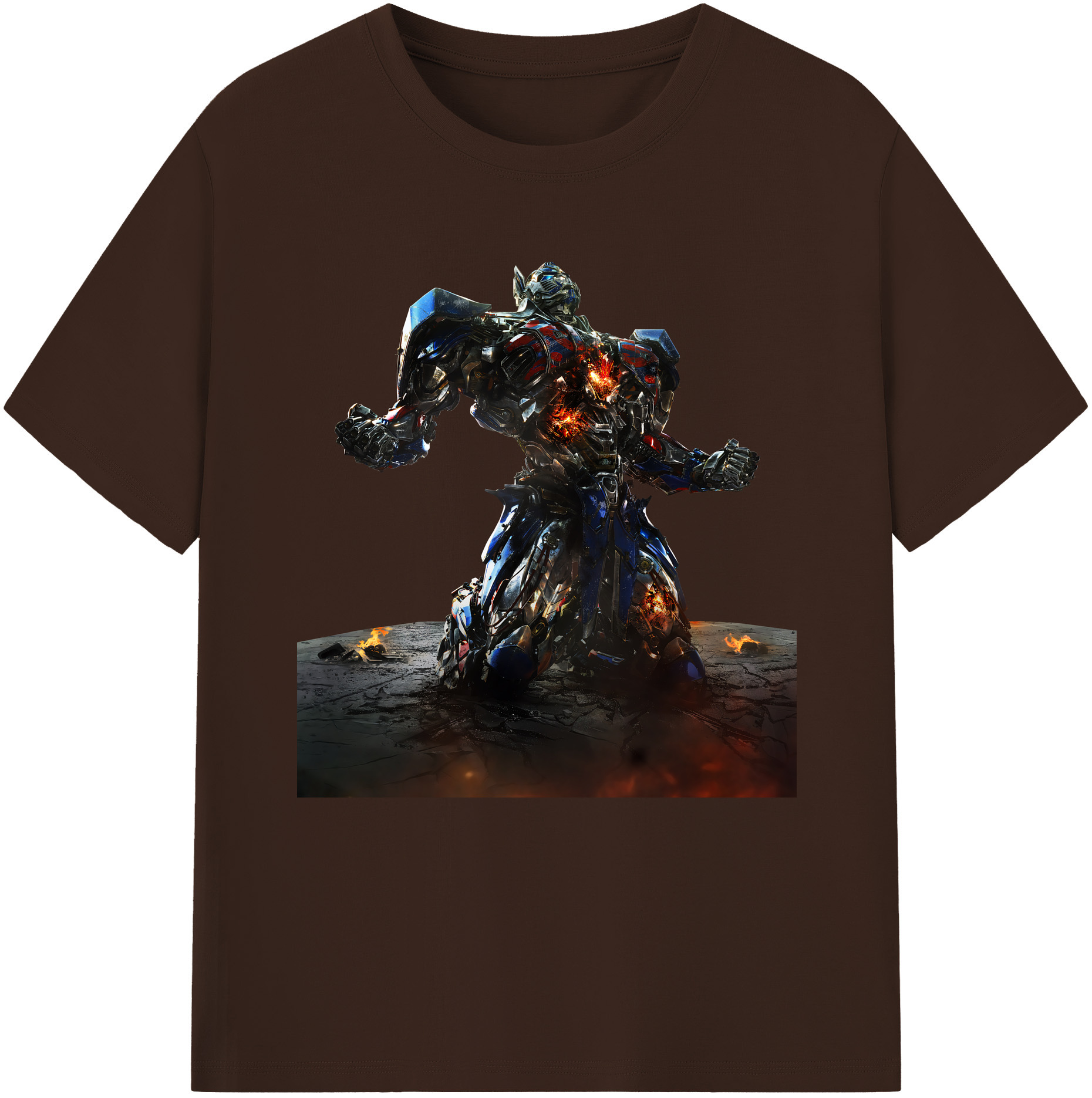 （画像用） Transformers トランスフォーマー 綿100％半袖Tシャツ（フロントプリント）