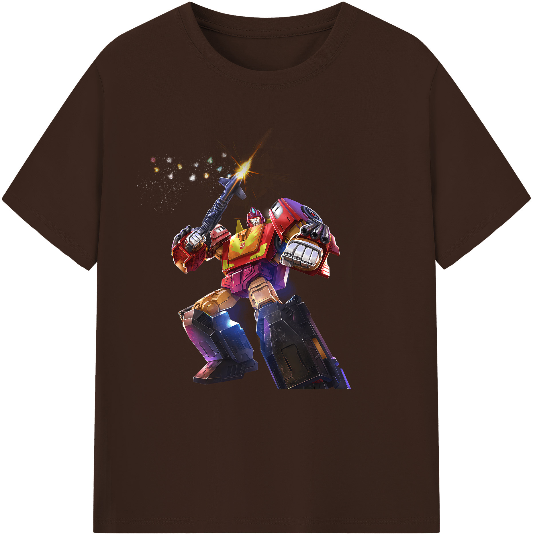 （画像用） Transformers トランスフォーマー 綿100％半袖Tシャツ（フロントプリント）