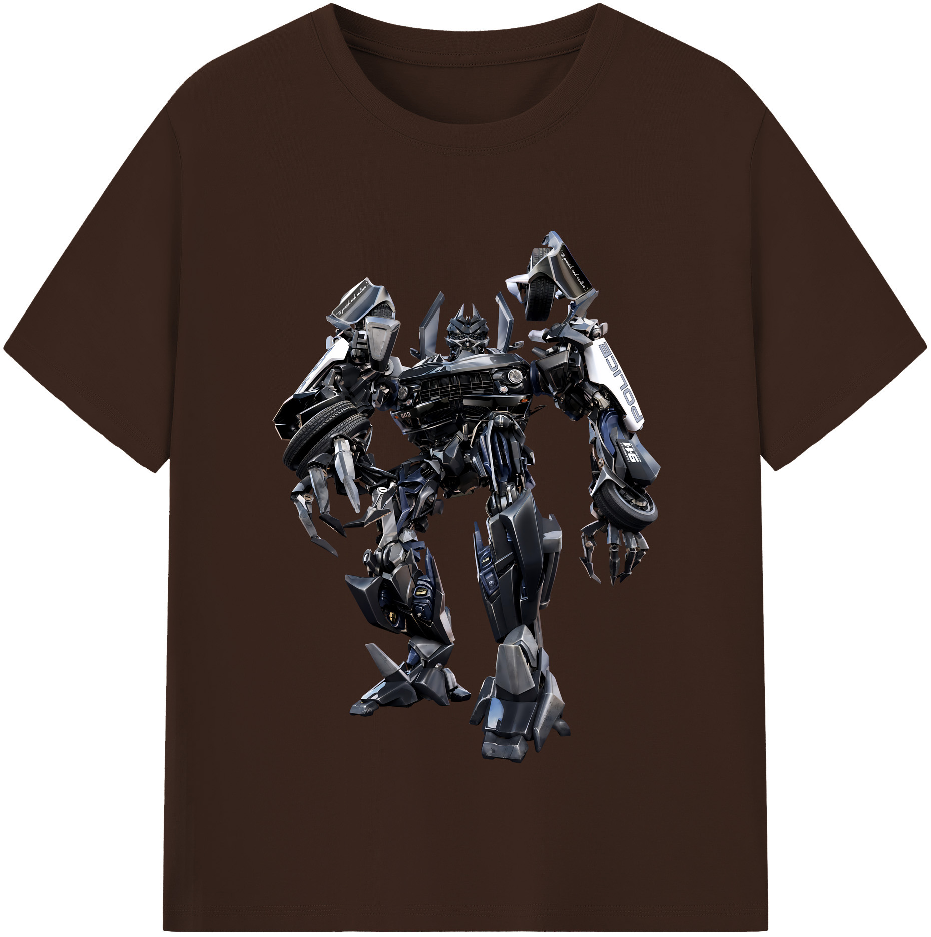 （画像用） Transformers トランスフォーマー 綿100％半袖Tシャツ（フロントプリント）