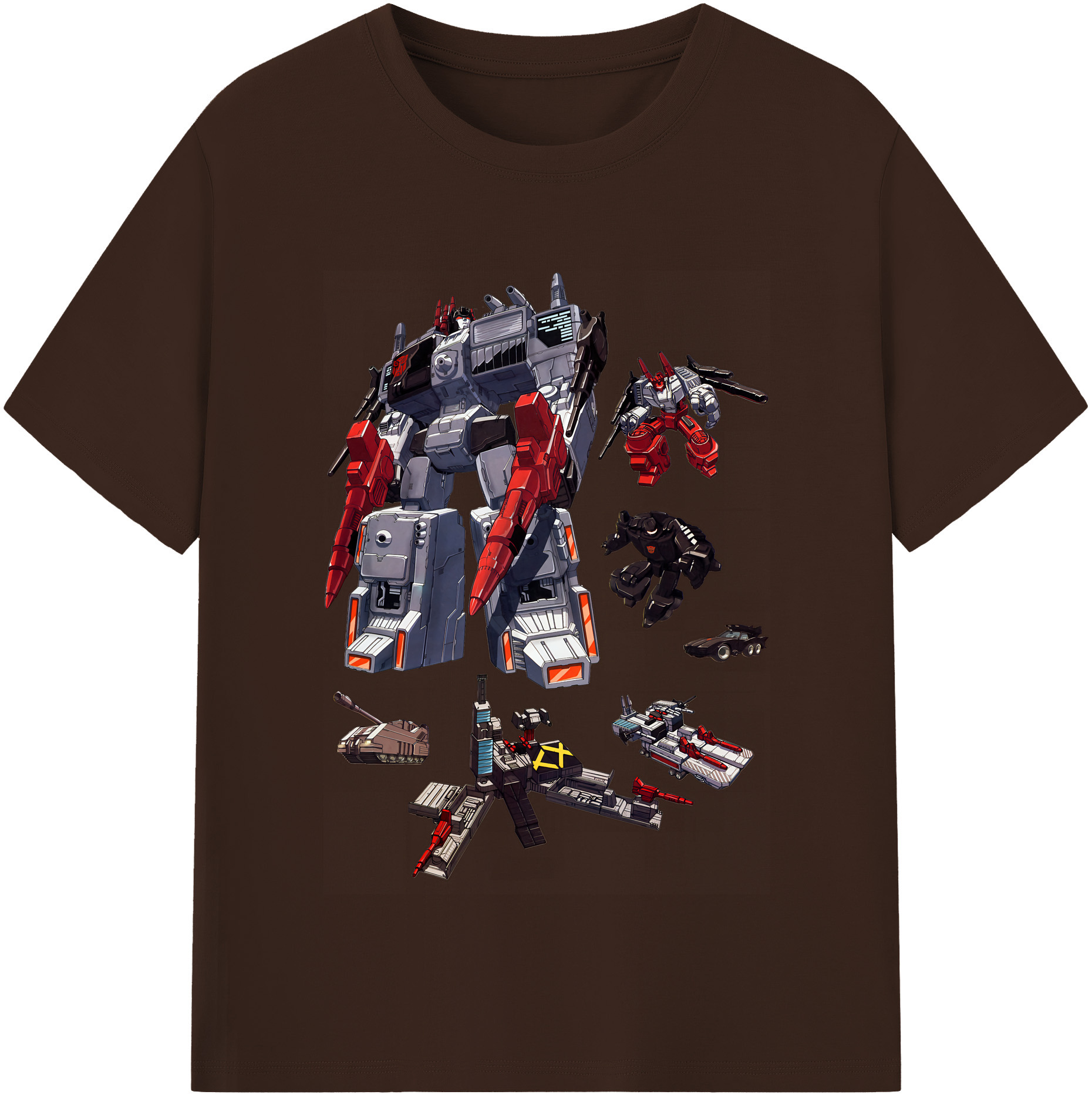 （画像用） Transformers トランスフォーマー 綿100％半袖Tシャツ（フロントプリント）