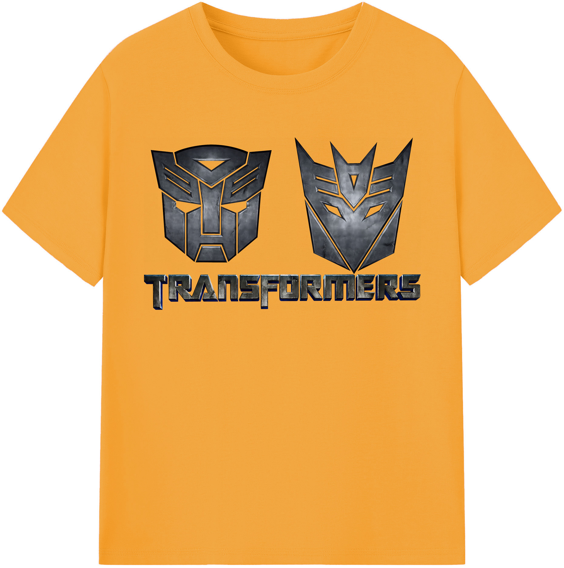 （画像用） Transformers トランスフォーマー 綿100％半袖Tシャツ（フロントプリント）