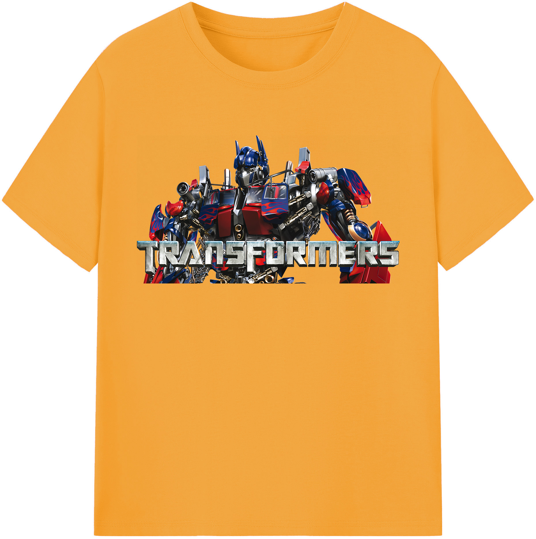 （画像用） Transformers トランスフォーマー 綿100％半袖Tシャツ（フロントプリント）