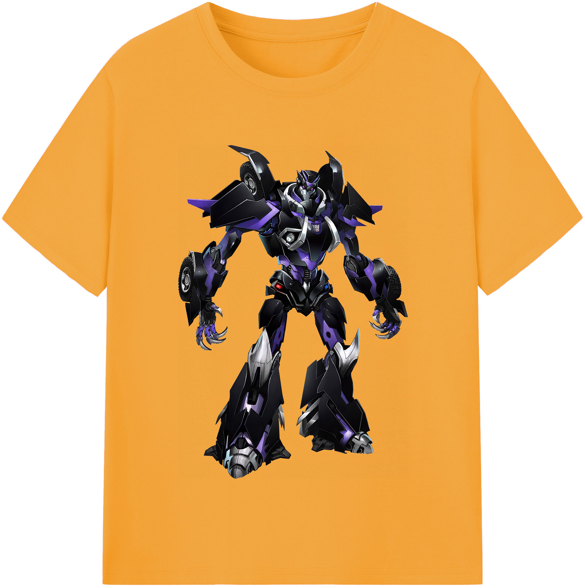 （画像用） Transformers トランスフォーマー 綿100％半袖Tシャツ（フロントプリント）