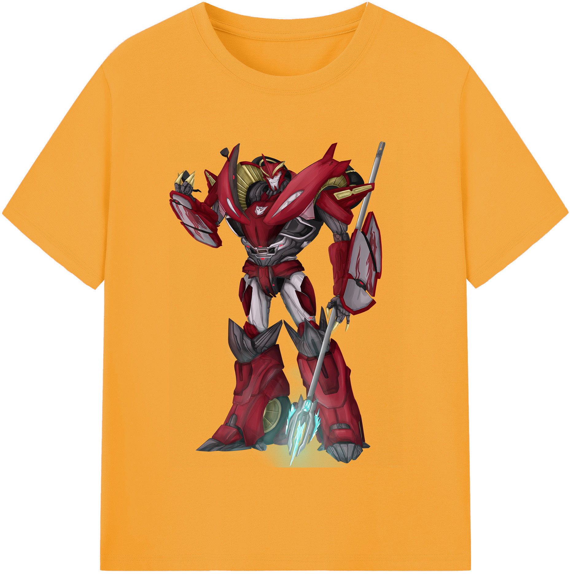 （画像用） Transformers トランスフォーマー 綿100％半袖Tシャツ（フロントプリント）
