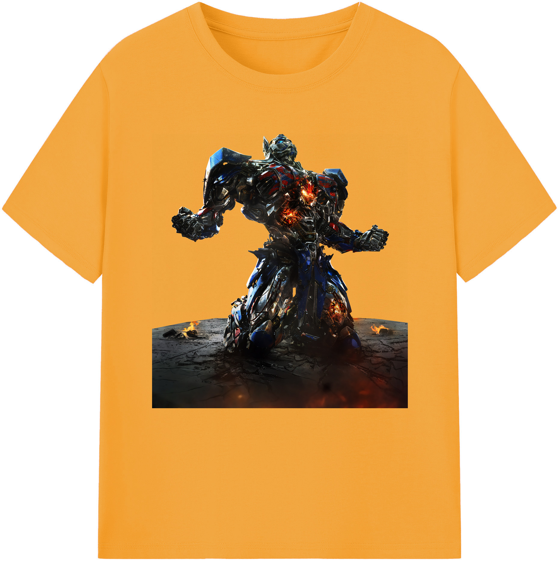 （画像用） Transformers トランスフォーマー 綿100％半袖Tシャツ（フロントプリント）