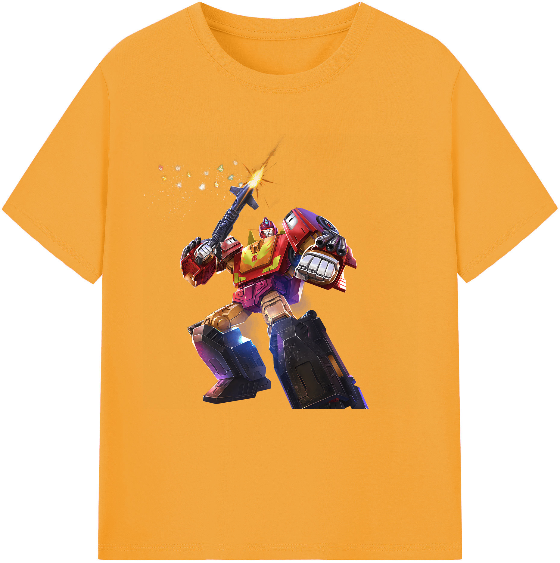 （画像用） Transformers トランスフォーマー 綿100％半袖Tシャツ（フロントプリント）