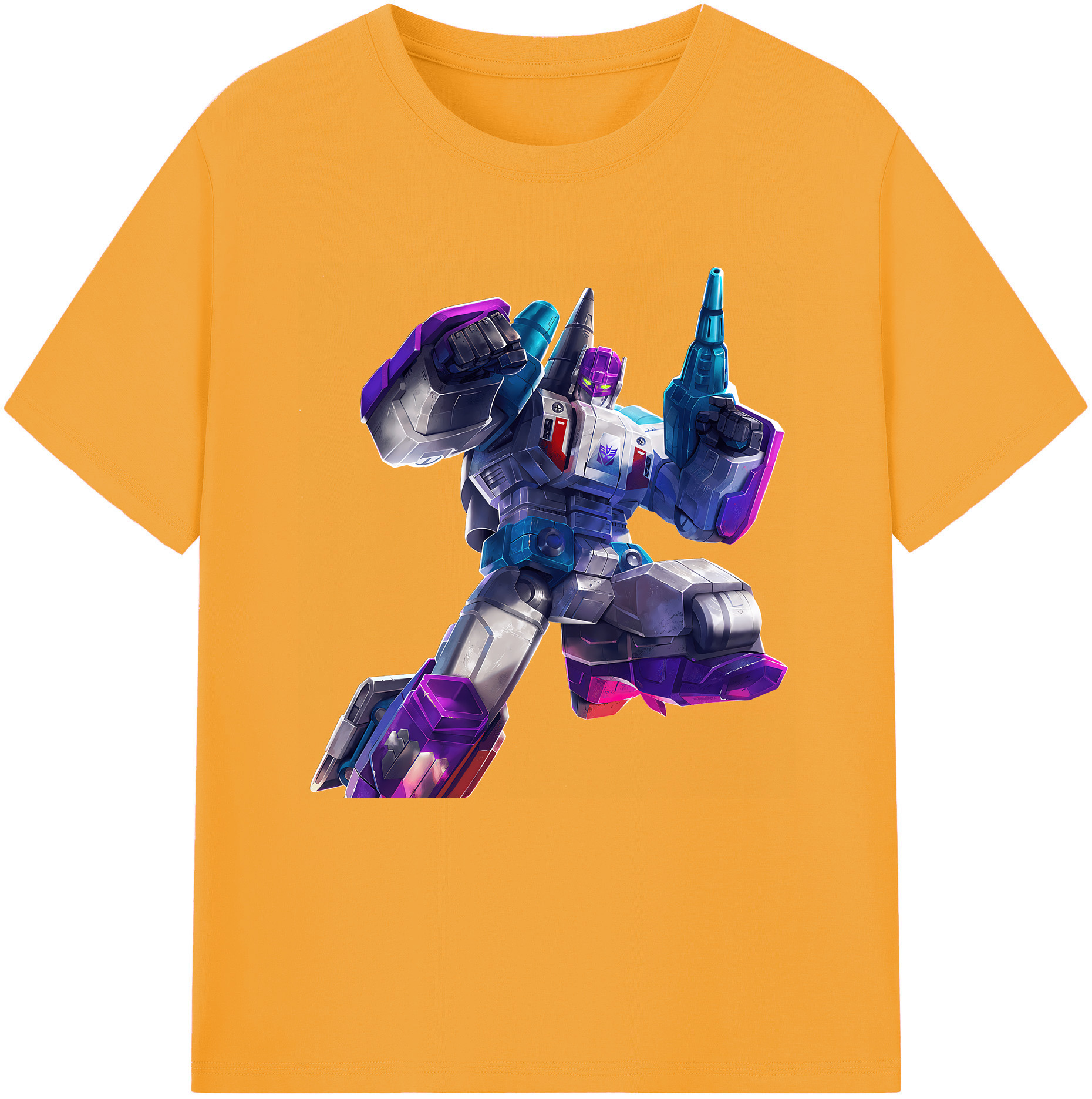 （画像用） Transformers トランスフォーマー 綿100％半袖Tシャツ（フロントプリント）