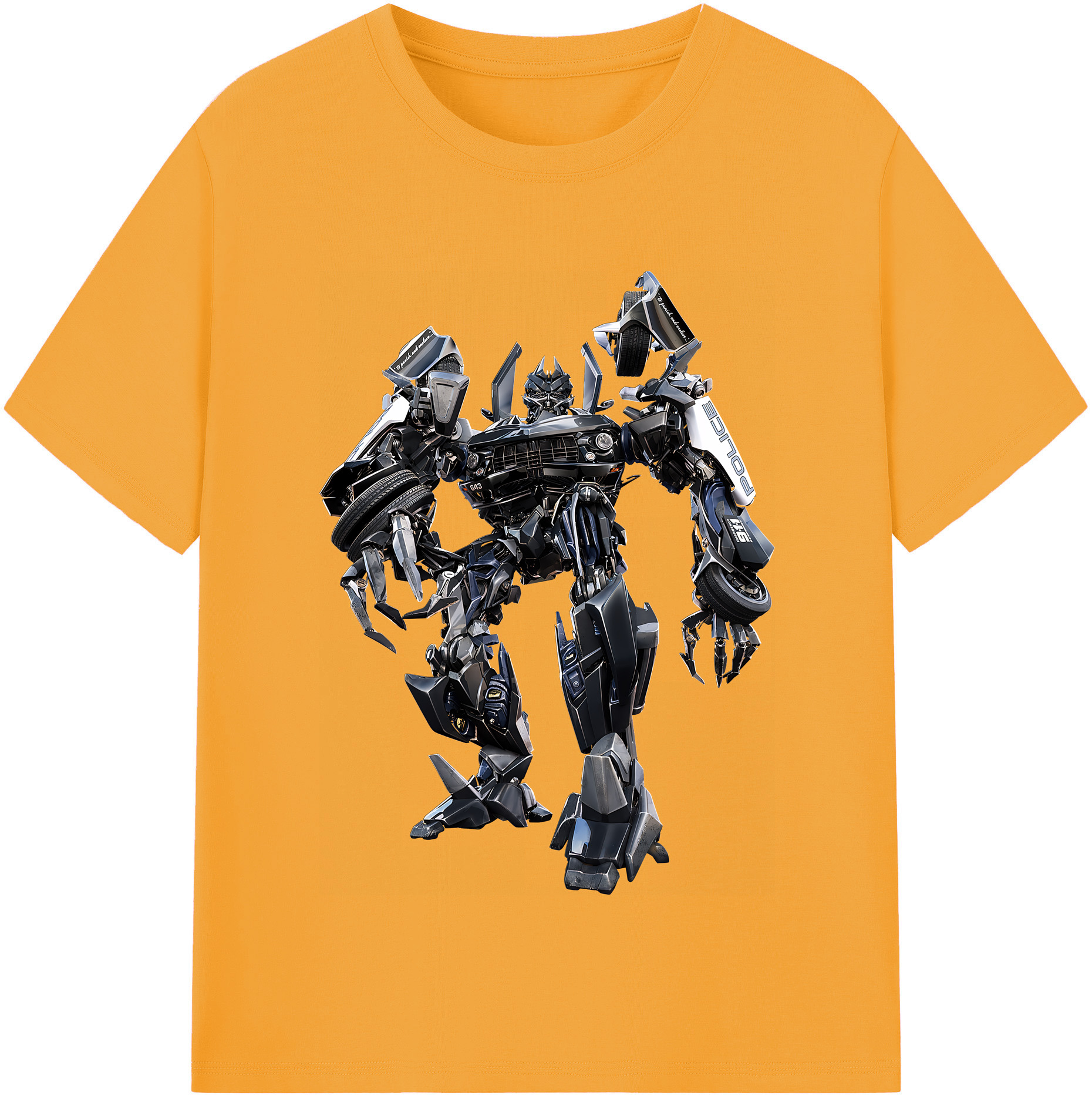 （画像用） Transformers トランスフォーマー 綿100％半袖Tシャツ（フロントプリント）