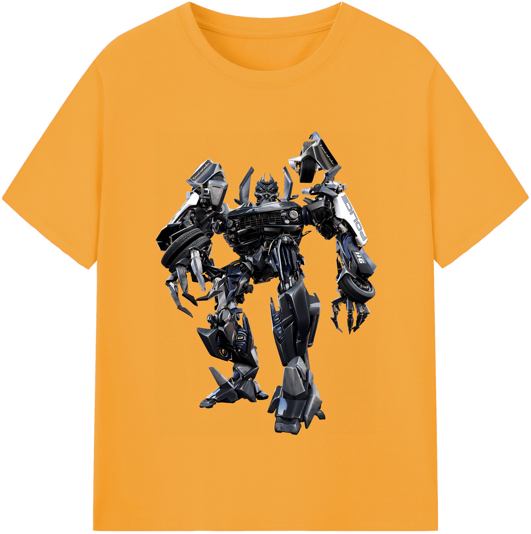 （画像用） Transformers トランスフォーマー 綿100％半袖Tシャツ（フロントプリント）