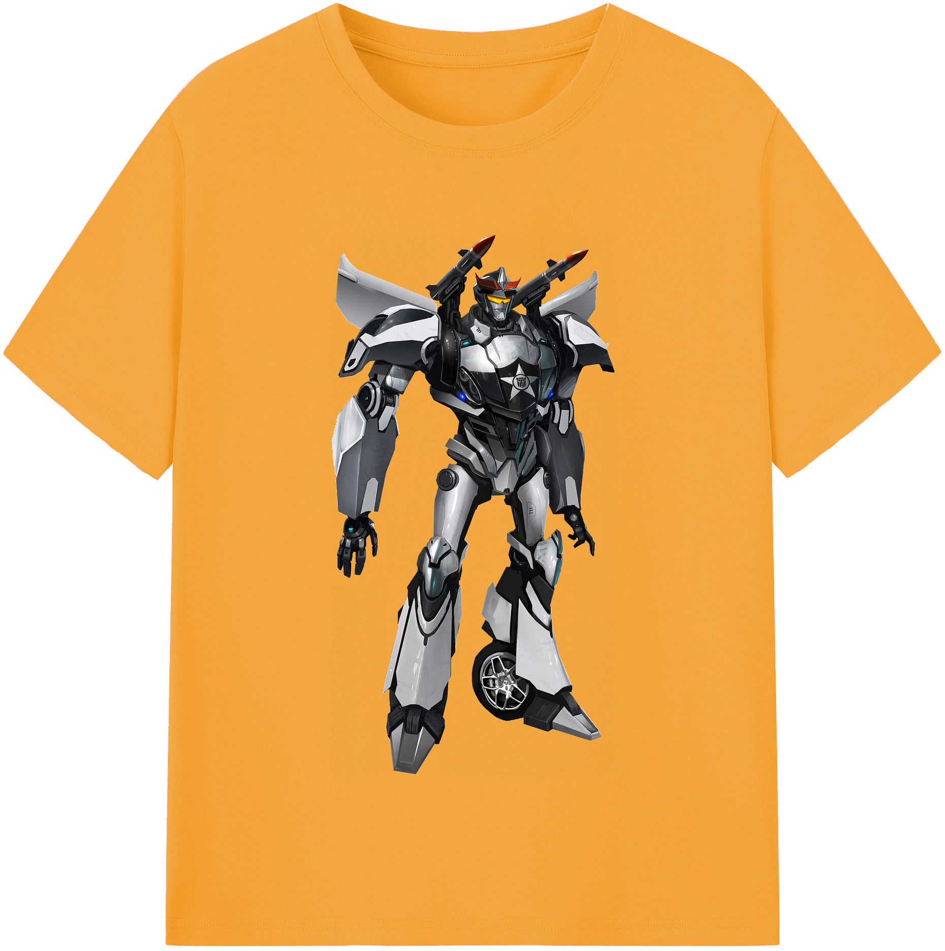 （画像用） Transformers トランスフォーマー 綿100％半袖Tシャツ（フロントプリント）