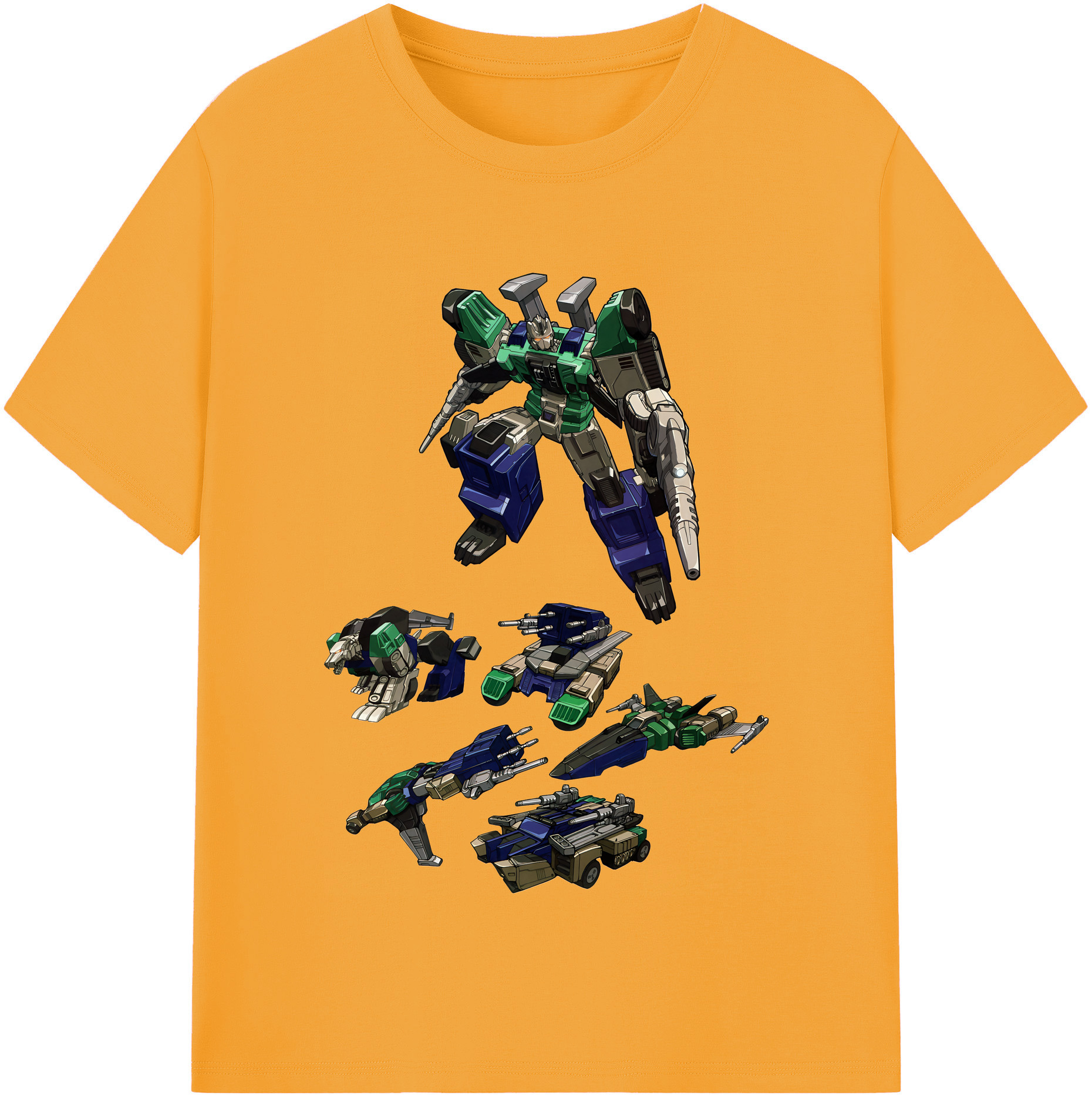 （画像用） Transformers トランスフォーマー 綿100％半袖Tシャツ（フロントプリント）