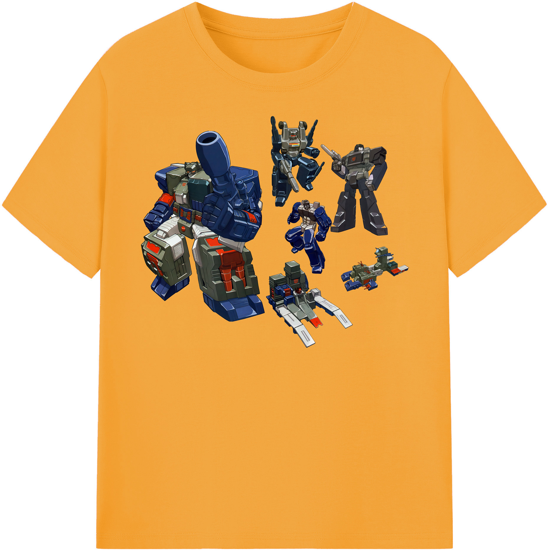 （画像用） Transformers トランスフォーマー 綿100％半袖Tシャツ（フロントプリント）