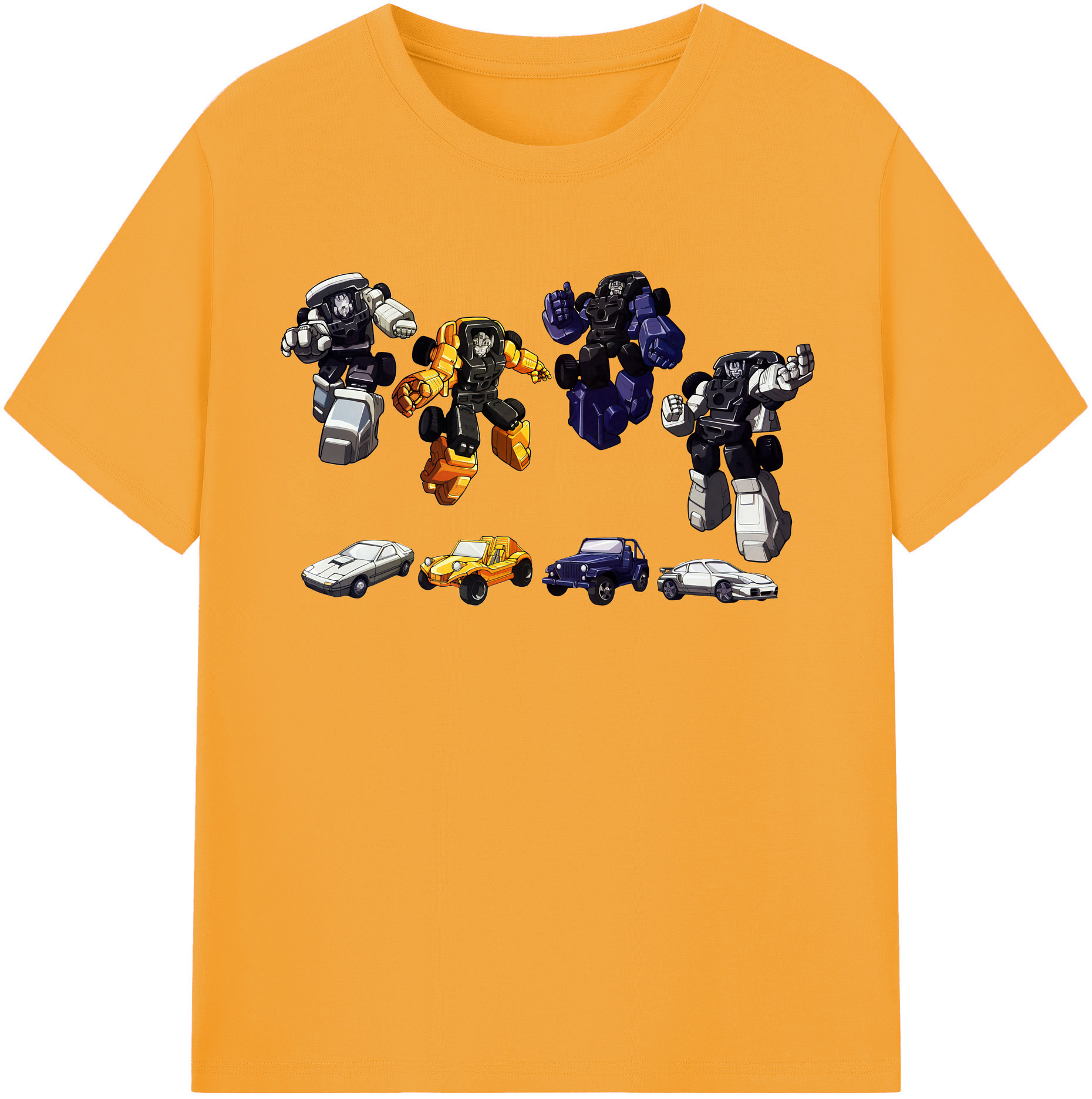 （画像用） Transformers トランスフォーマー 綿100％半袖Tシャツ（フロントプリント）
