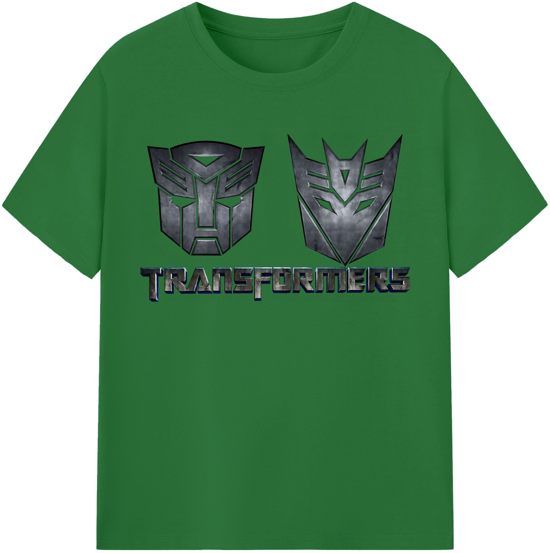 （画像用） Transformers トランスフォーマー 綿100％半袖Tシャツ（フロントプリント）