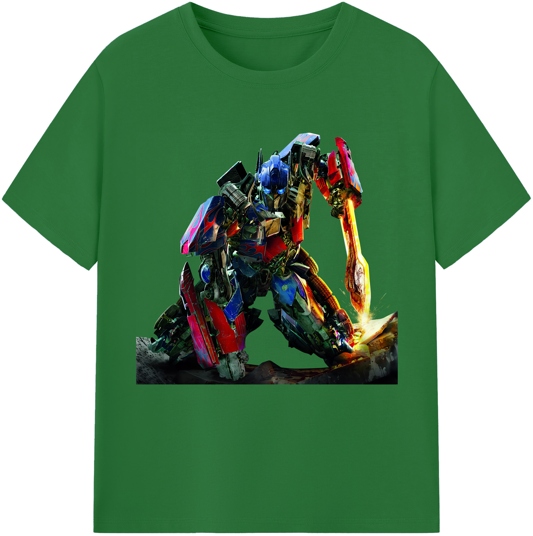 （画像用） Transformers トランスフォーマー 綿100％半袖Tシャツ（フロントプリント）