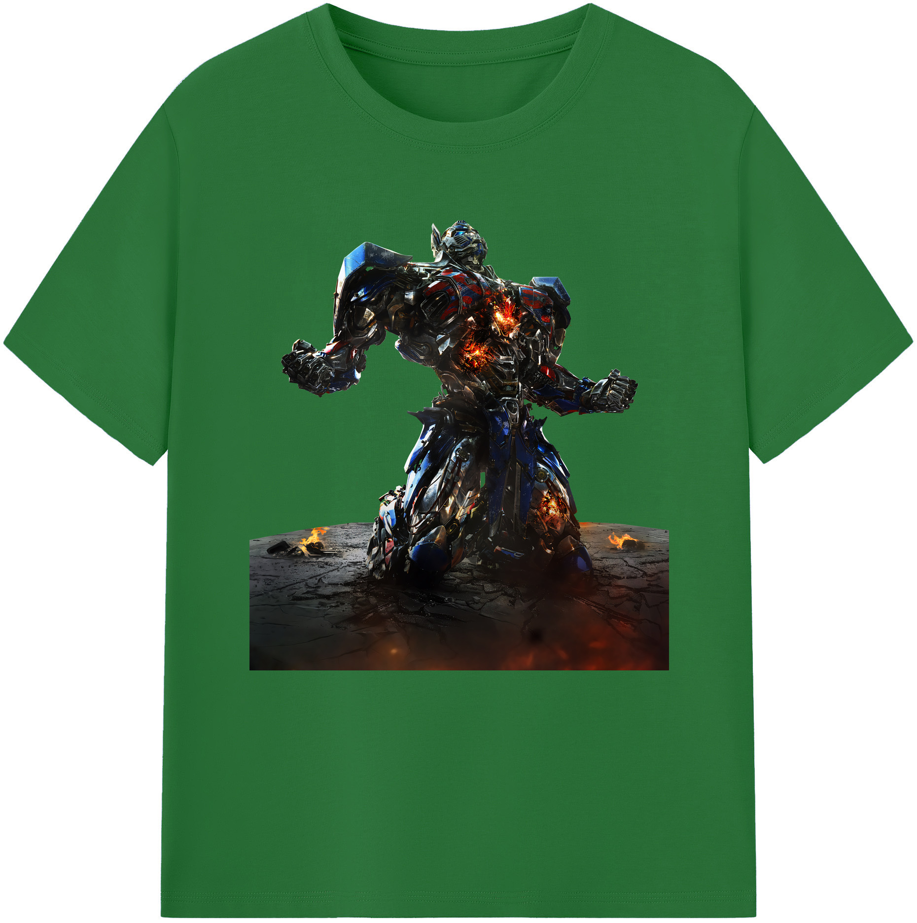 （画像用） Transformers トランスフォーマー 綿100％半袖Tシャツ（フロントプリント）