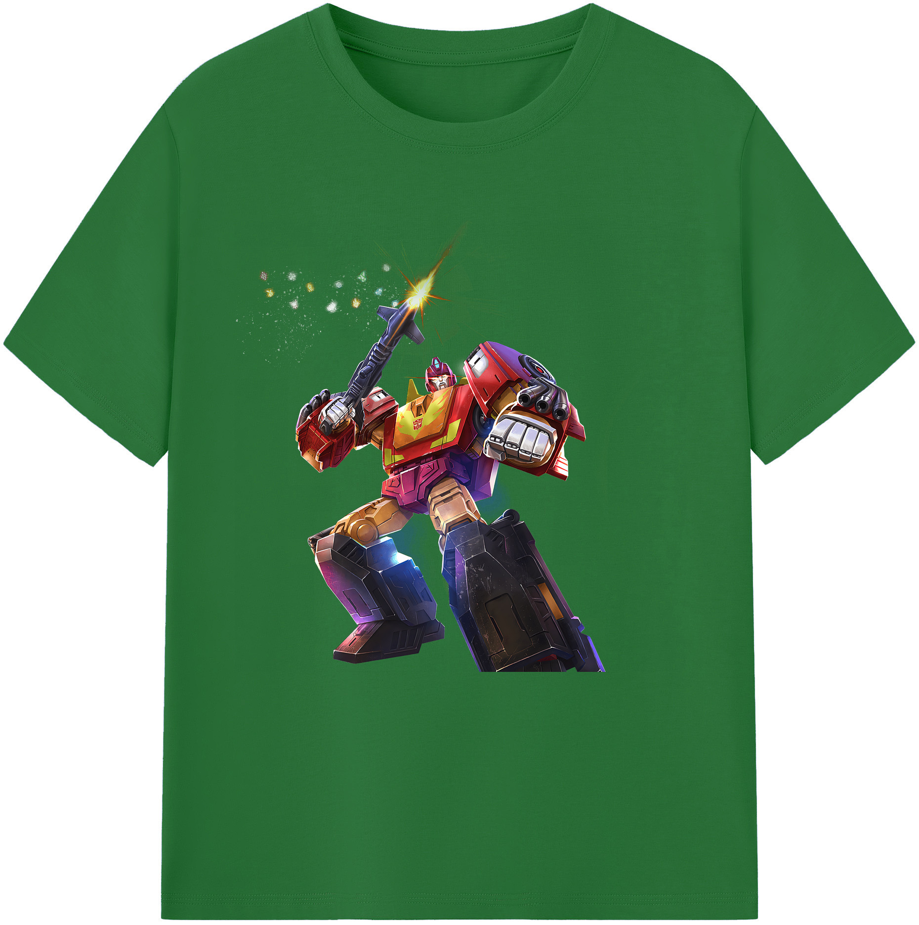 （画像用） Transformers トランスフォーマー 綿100％半袖Tシャツ（フロントプリント）