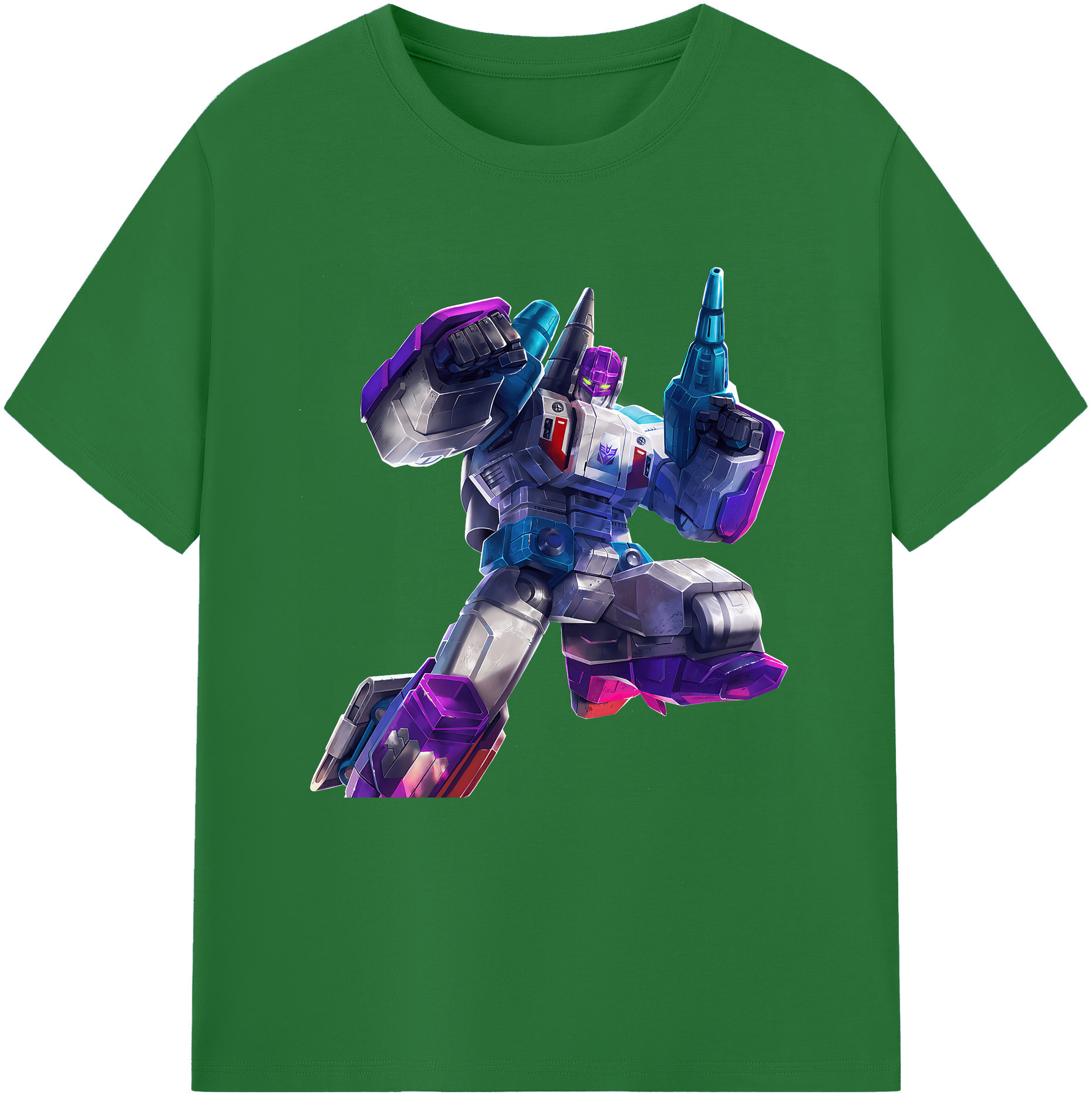 （画像用） Transformers トランスフォーマー 綿100％半袖Tシャツ（フロントプリント）