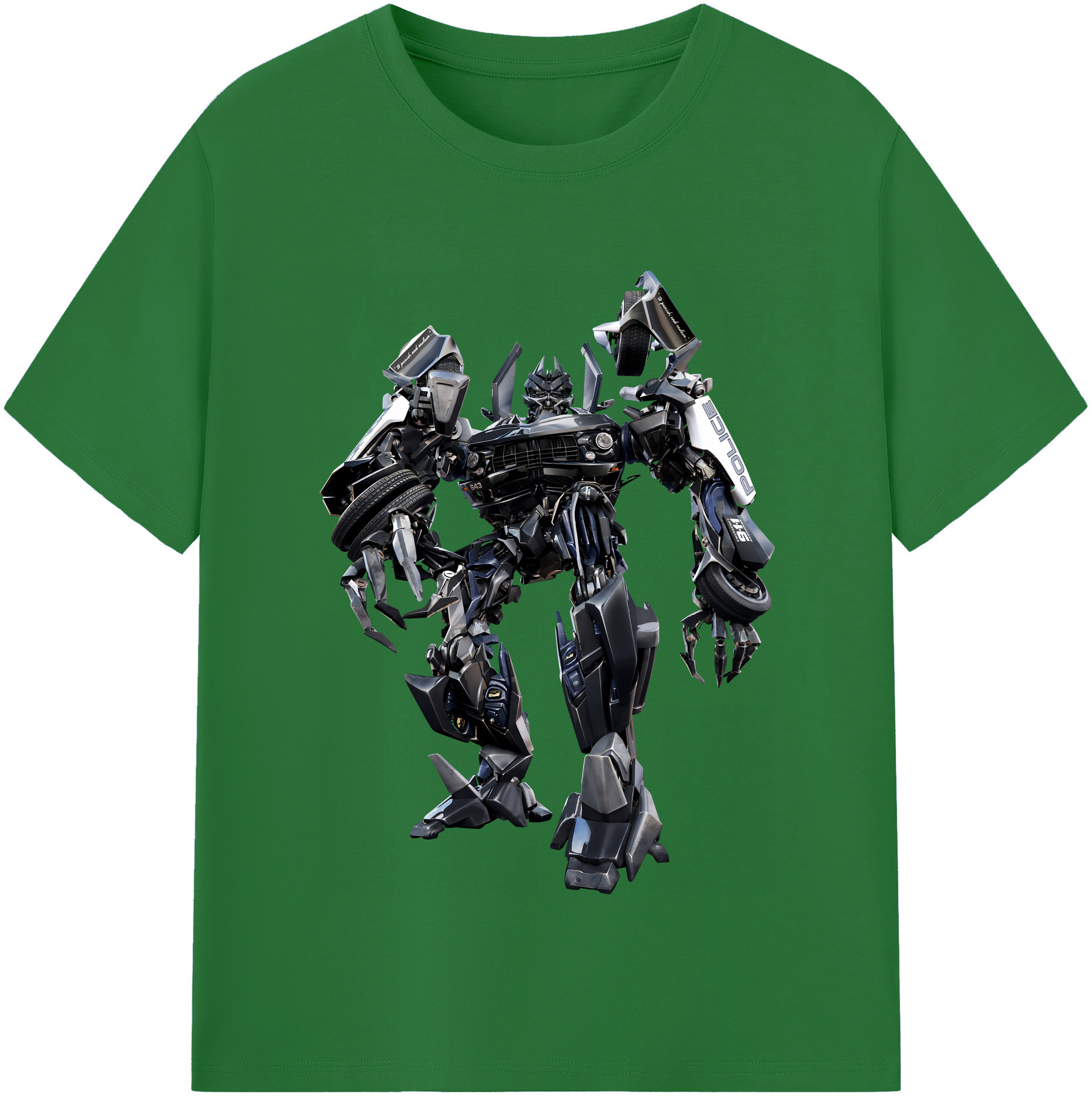 （画像用） Transformers トランスフォーマー 綿100％半袖Tシャツ（フロントプリント）