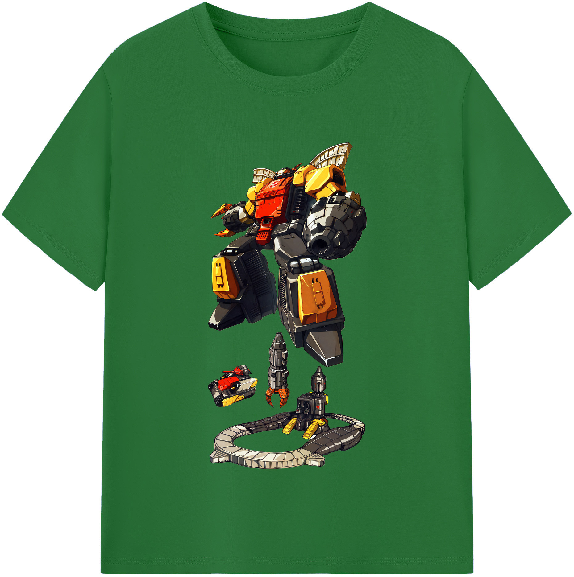 （画像用） Transformers トランスフォーマー 綿100％半袖Tシャツ（フロントプリント）