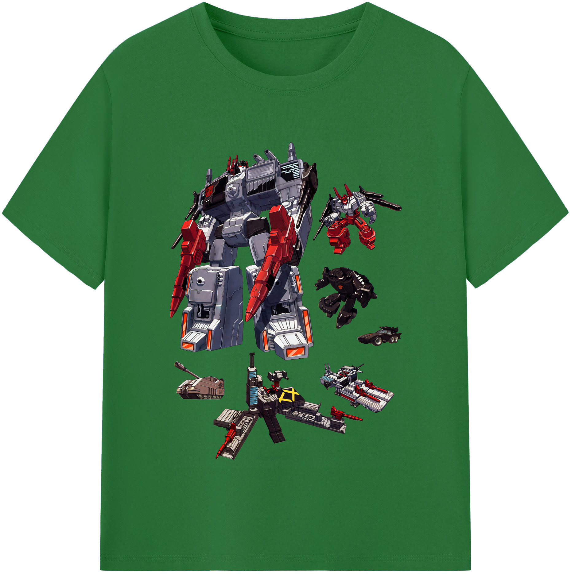 （画像用） Transformers トランスフォーマー 綿100％半袖Tシャツ（フロントプリント）