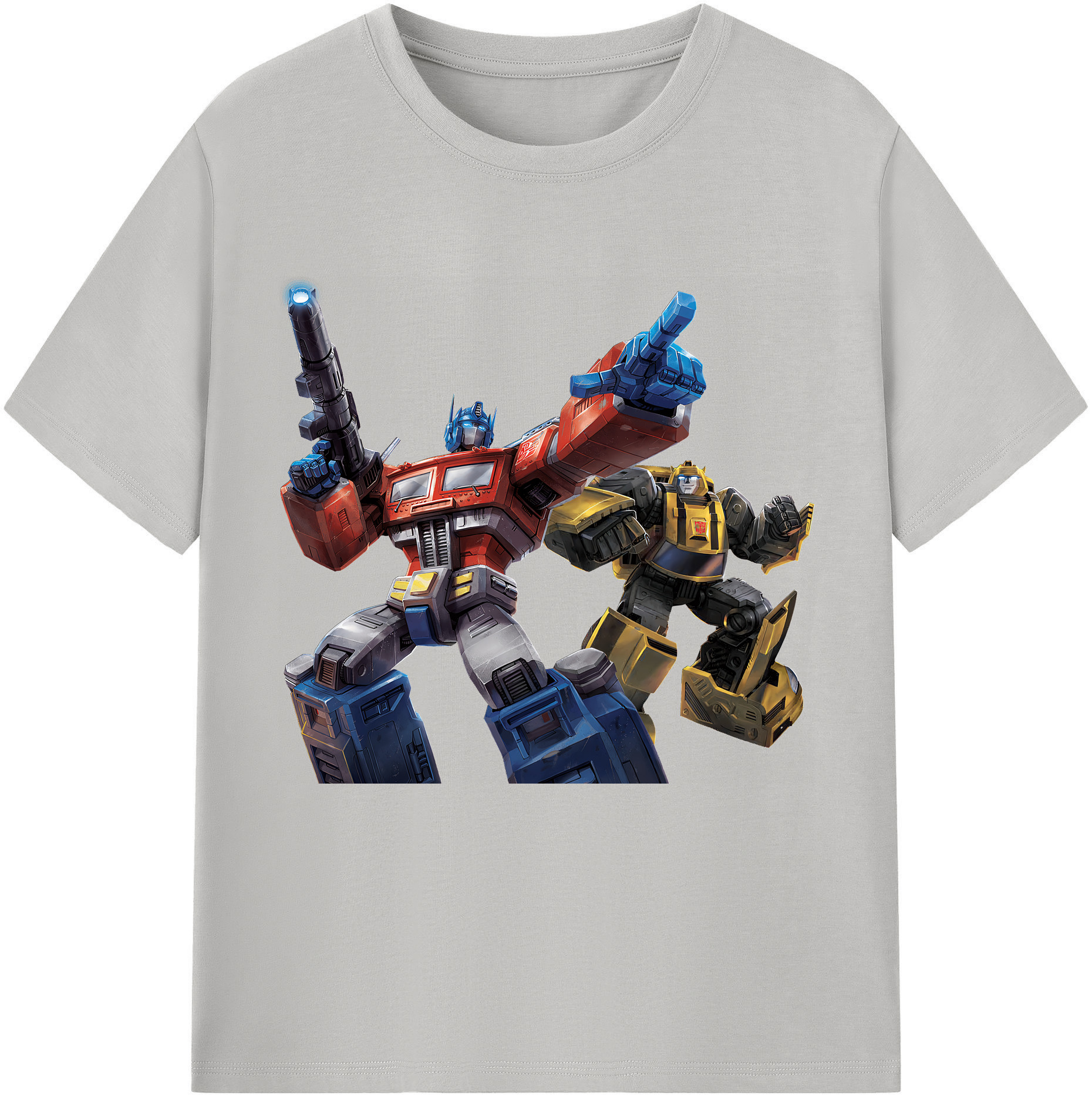 （画像用） Transformers トランスフォーマー 綿100％半袖Tシャツ（フロントプリント）