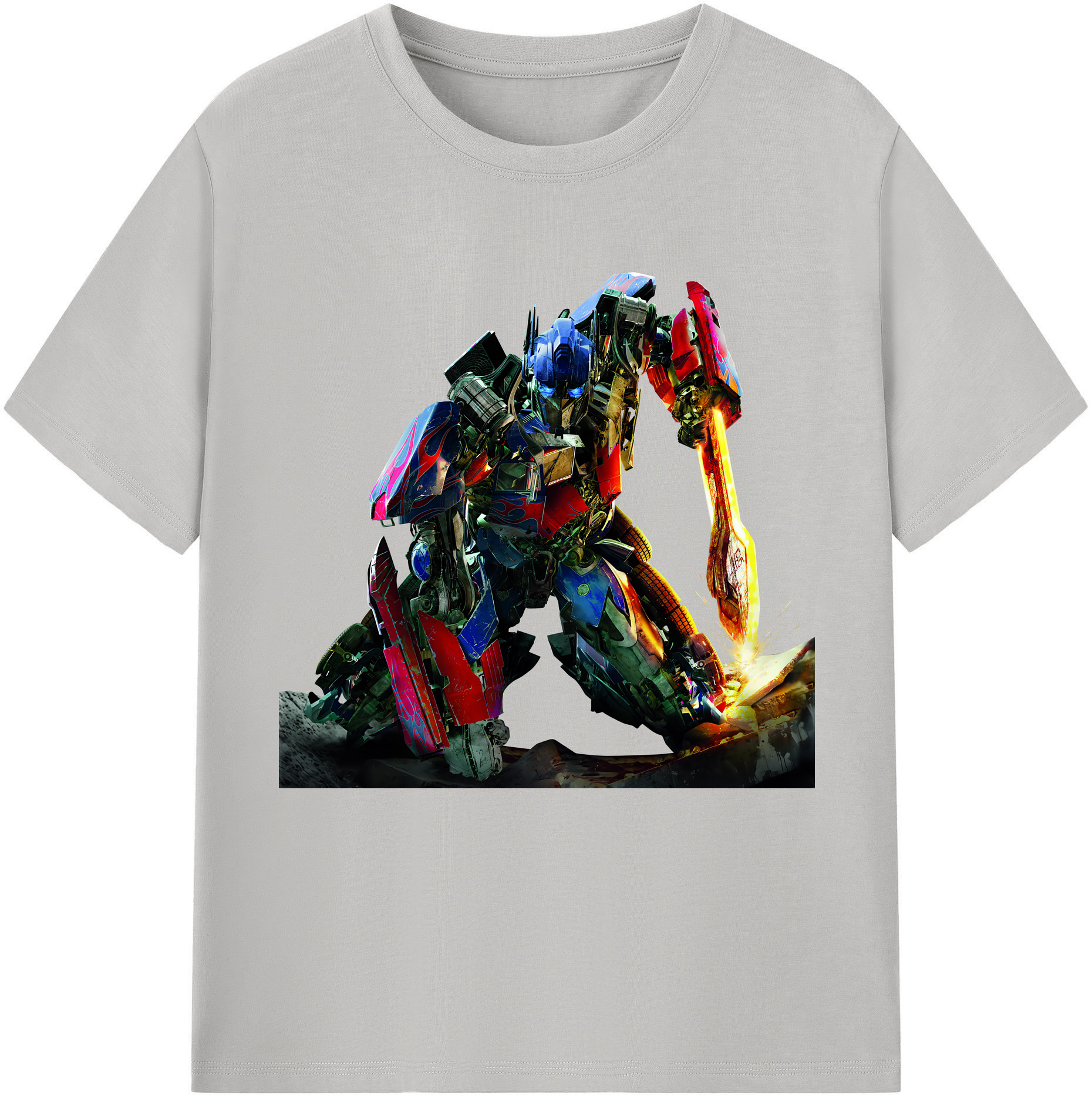（画像用） Transformers トランスフォーマー 綿100％半袖Tシャツ（フロントプリント）
