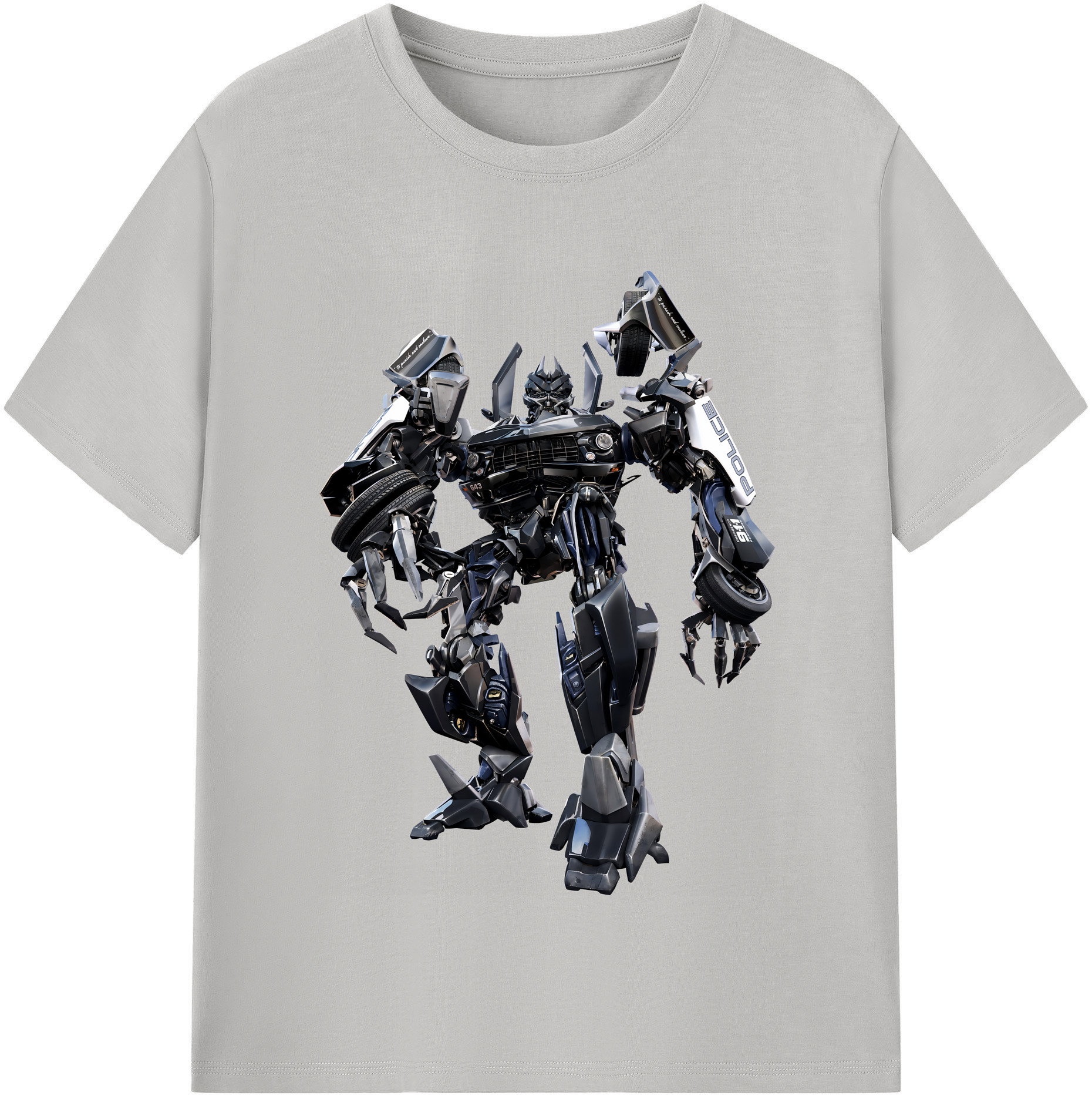（画像用） Transformers トランスフォーマー 綿100％半袖Tシャツ（フロントプリント）
