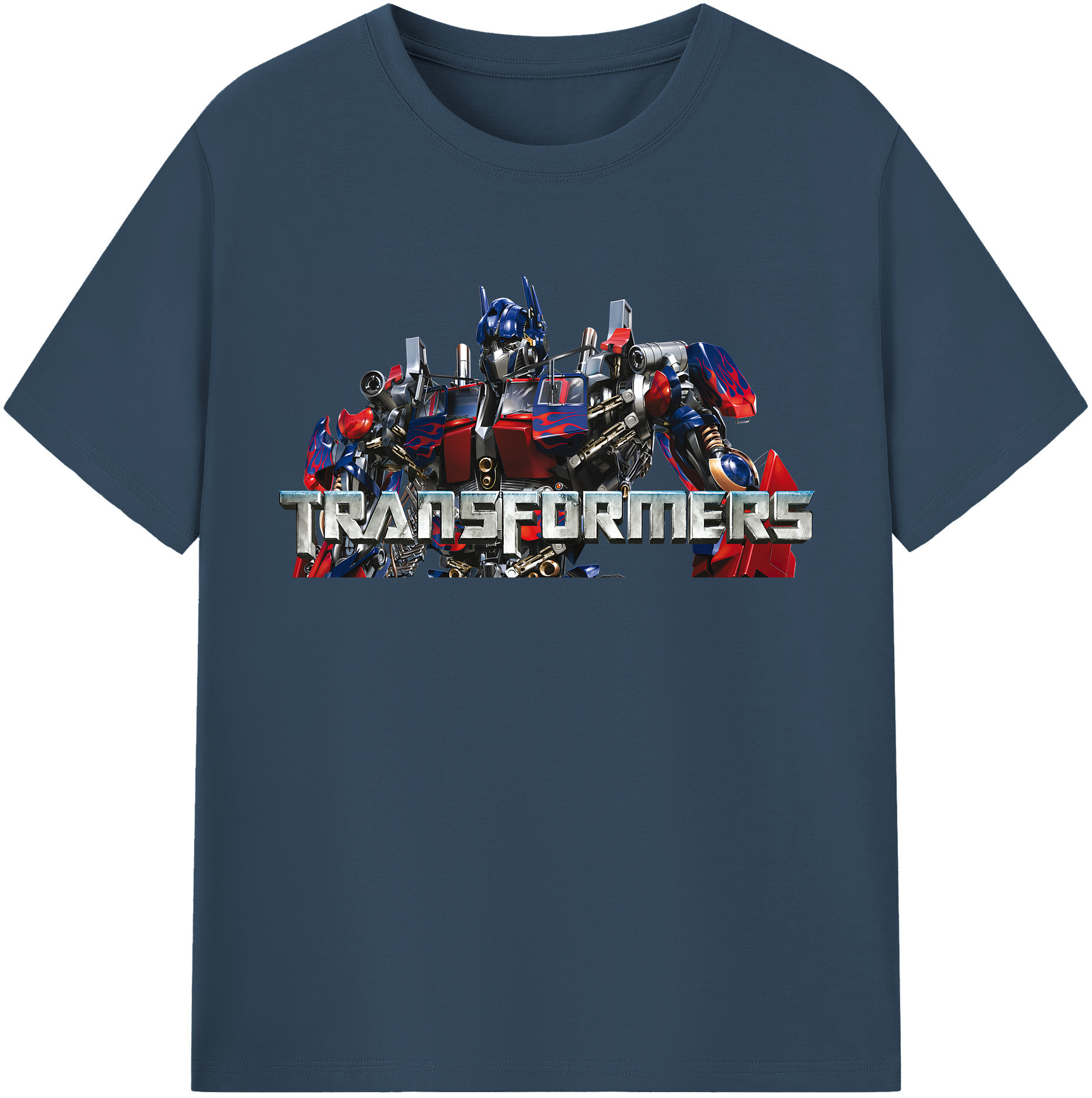 （画像用） Transformers トランスフォーマー 綿100％半袖Tシャツ（フロントプリント）