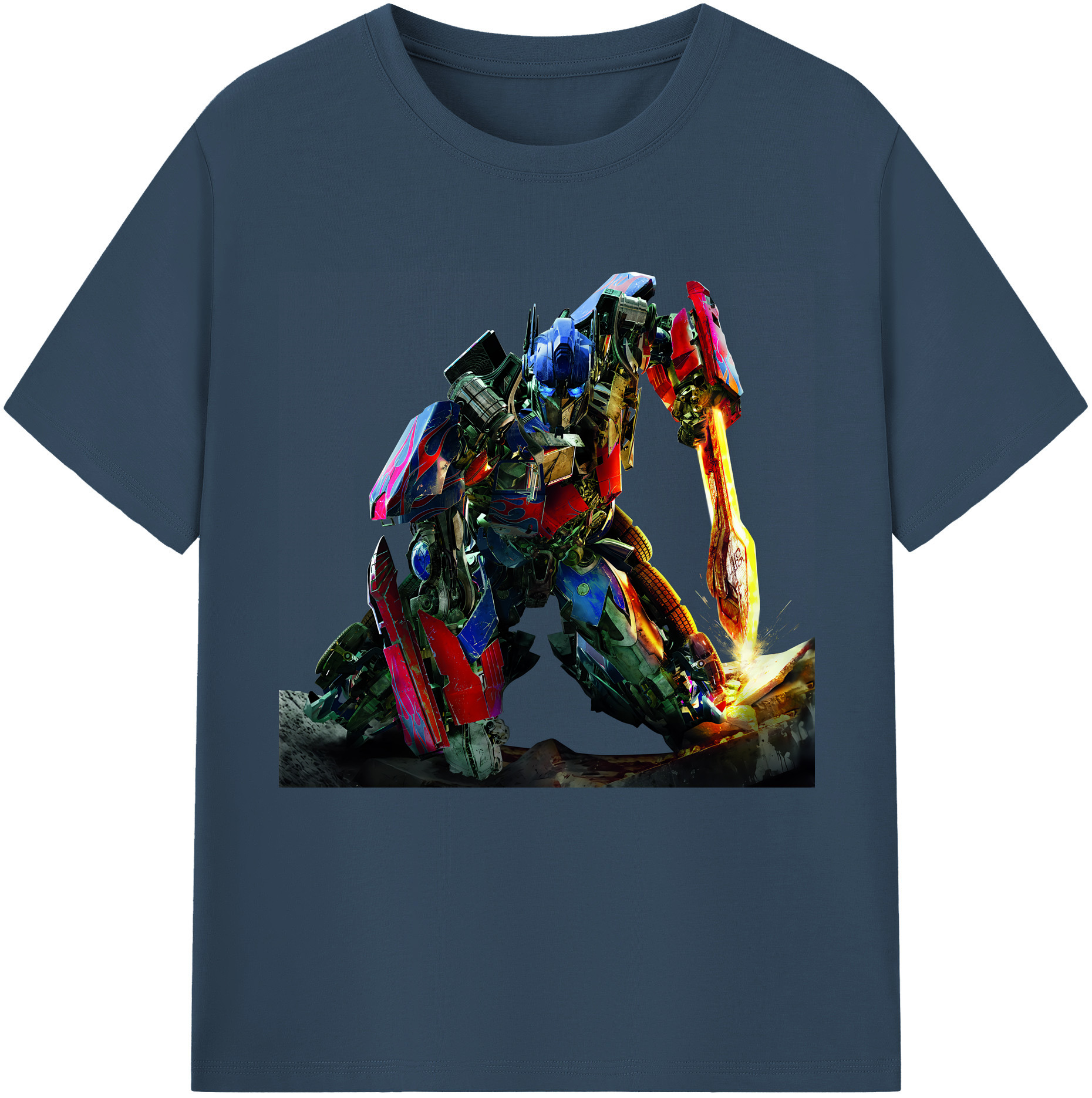 （画像用） Transformers トランスフォーマー 綿100％半袖Tシャツ（フロントプリント）