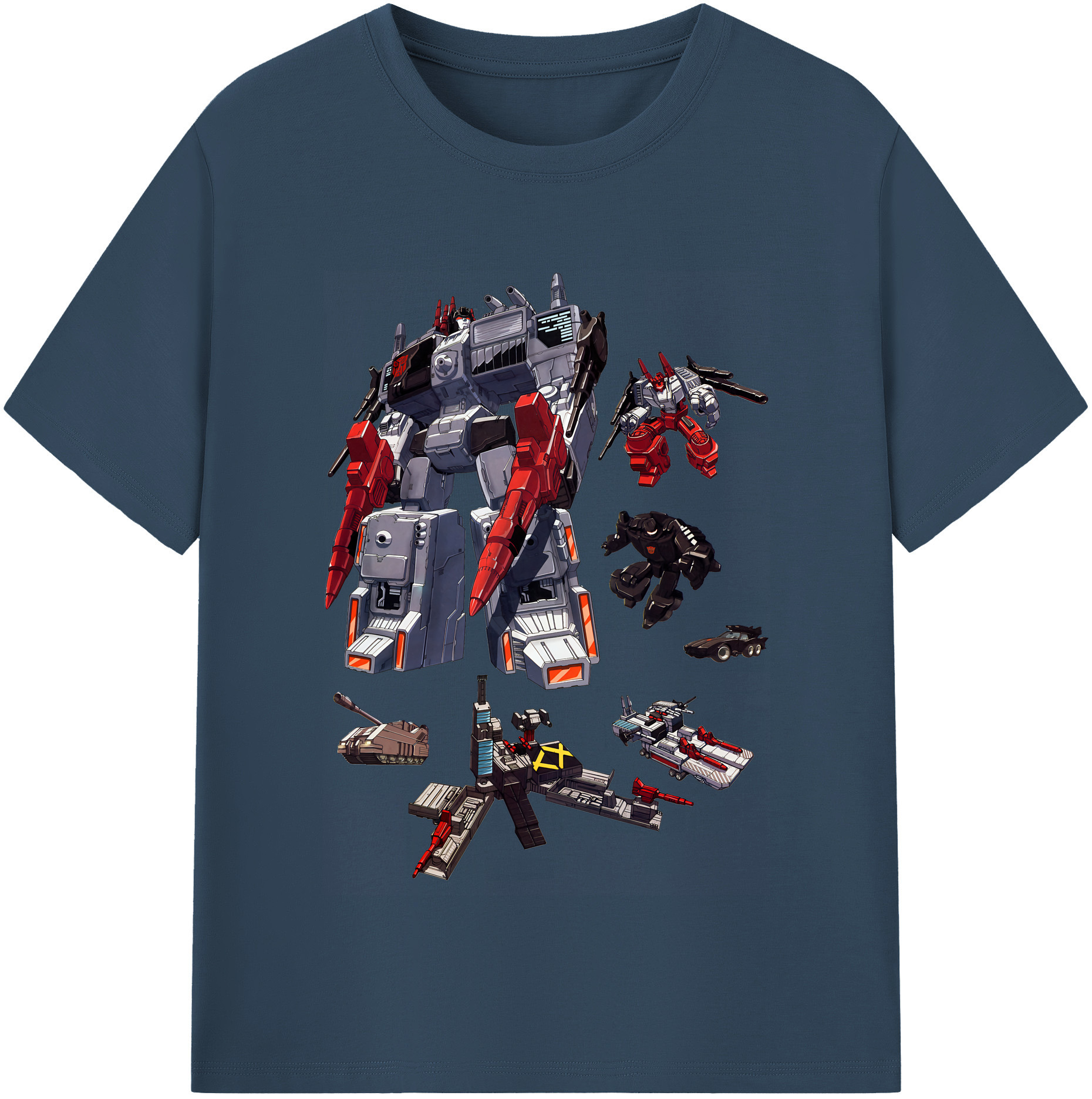 （画像用） Transformers トランスフォーマー 綿100％半袖Tシャツ（フロントプリント）