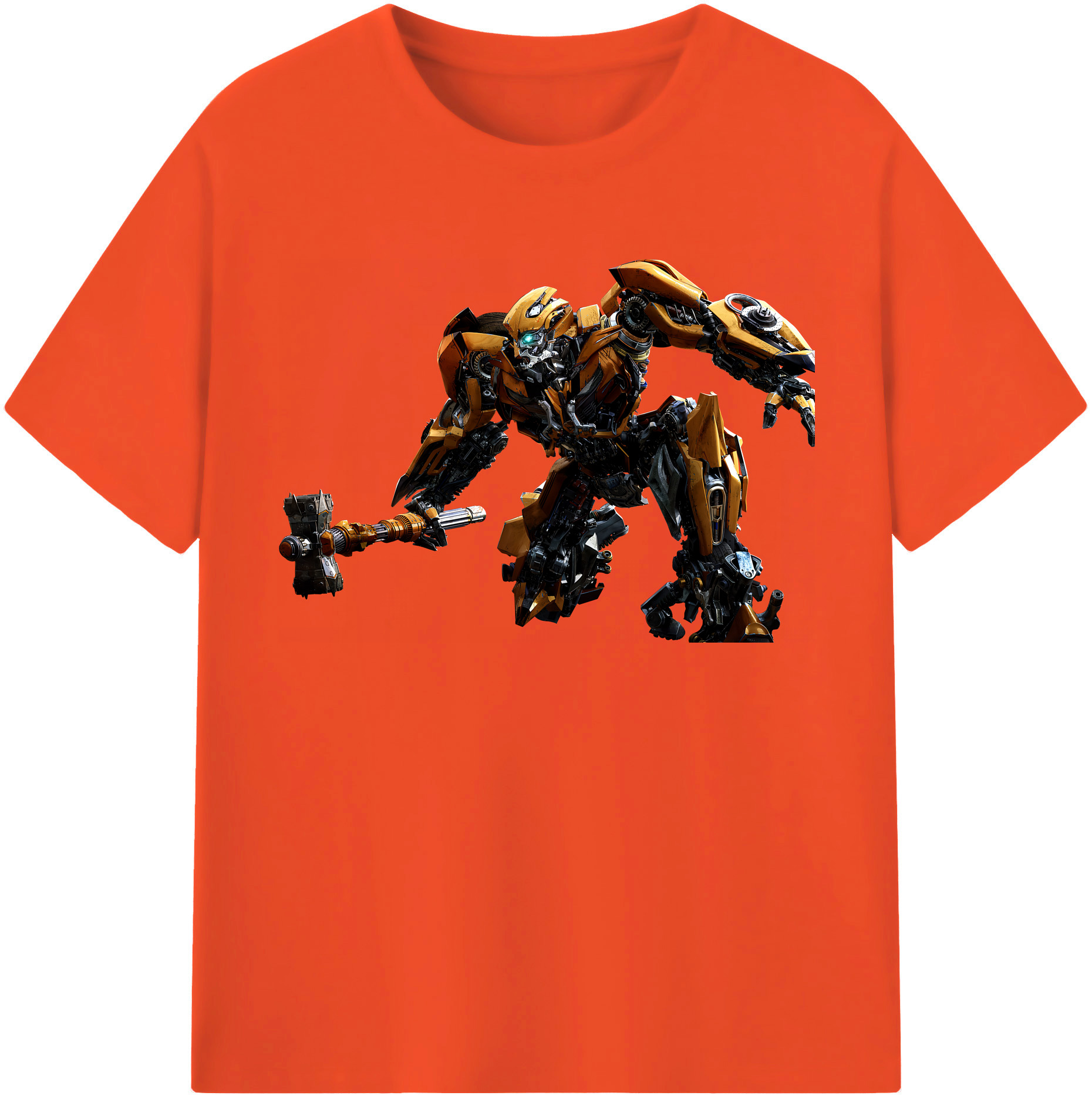 （画像用） Transformers トランスフォーマー 綿100％半袖Tシャツ（フロントプリント）