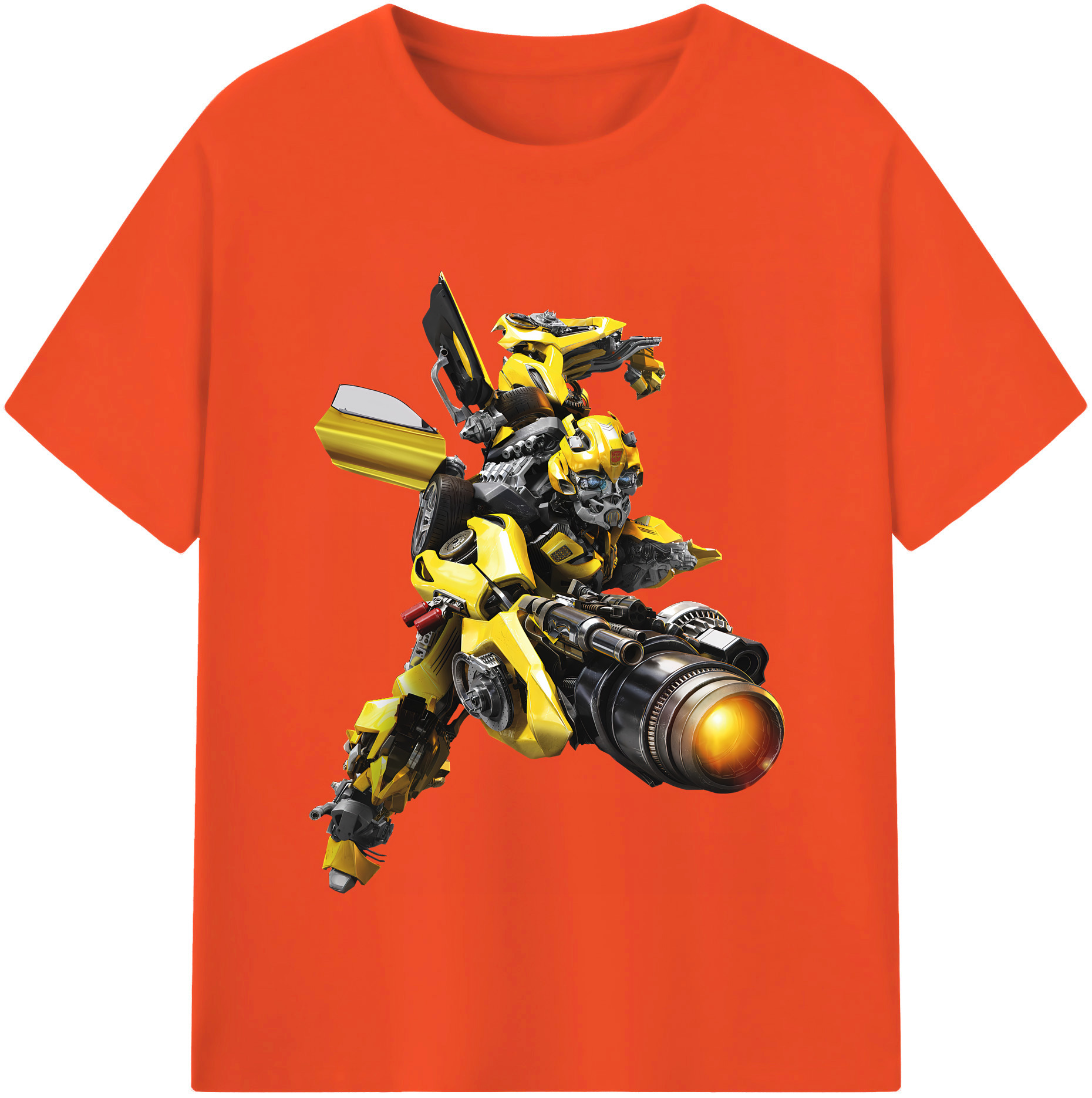 （画像用） Transformers トランスフォーマー 綿100％半袖Tシャツ（フロントプリント）