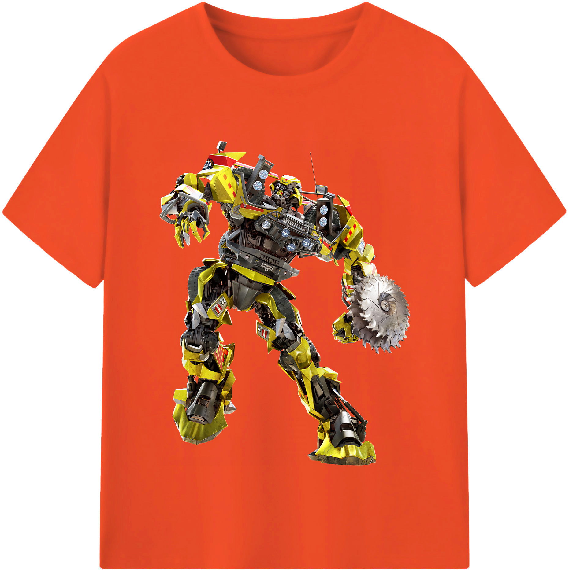 （画像用） Transformers トランスフォーマー 綿100％半袖Tシャツ（フロントプリント）