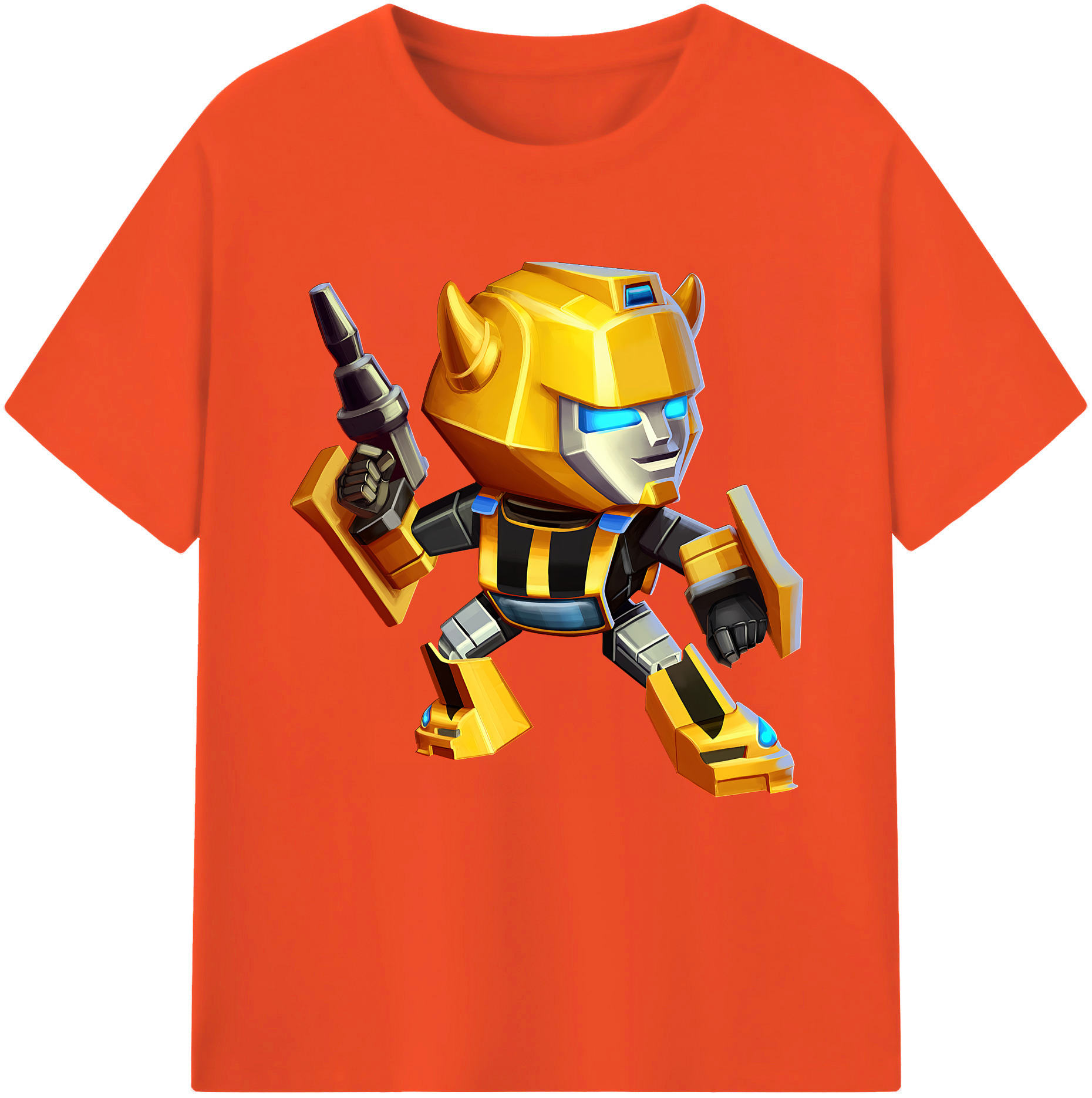 （画像用） Transformers トランスフォーマー 綿100％半袖Tシャツ（フロントプリント）