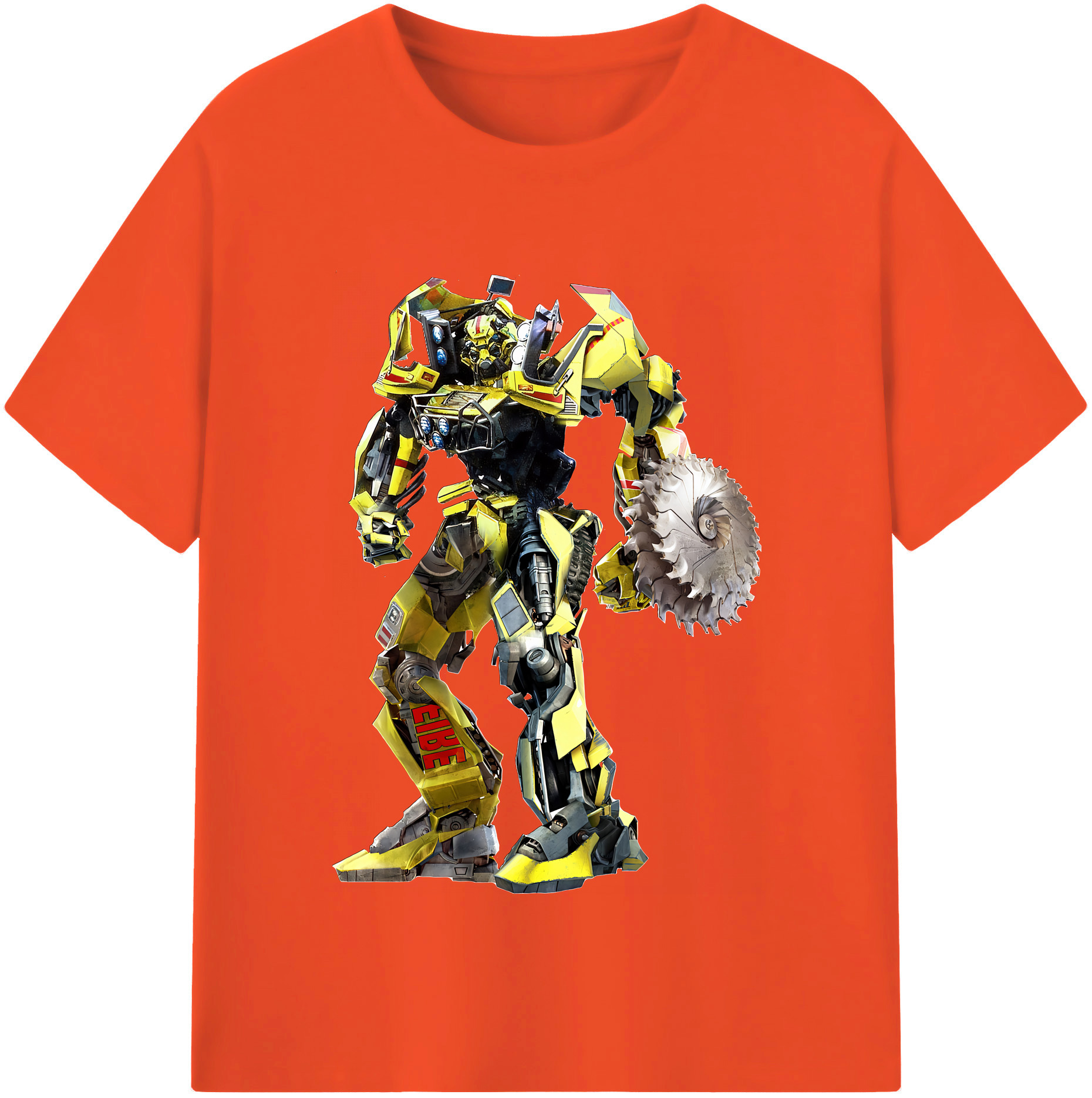 （画像用） Transformers トランスフォーマー 綿100％半袖Tシャツ（フロントプリント）