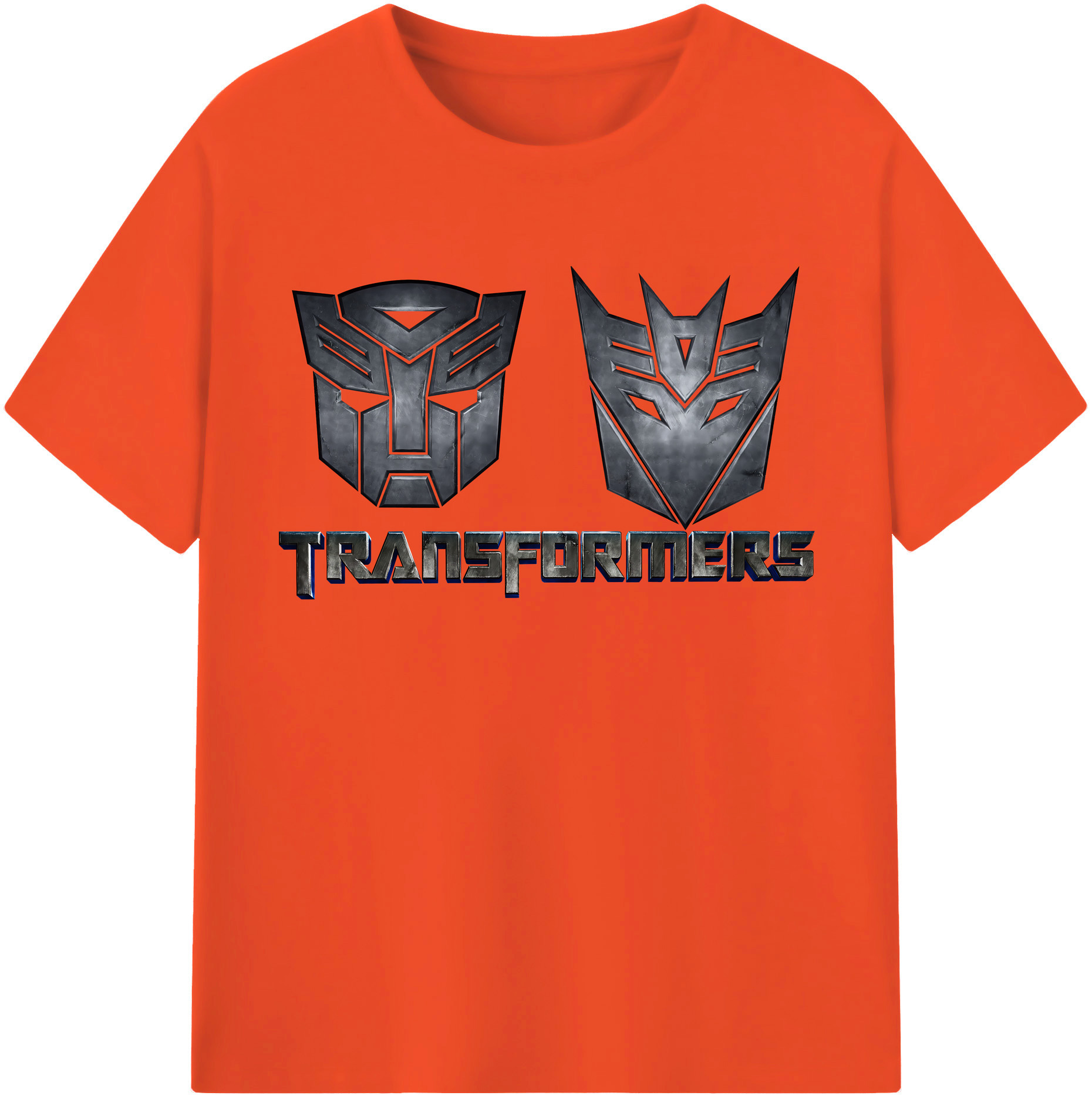 （画像用） Transformers トランスフォーマー 綿100％半袖Tシャツ（フロントプリント）