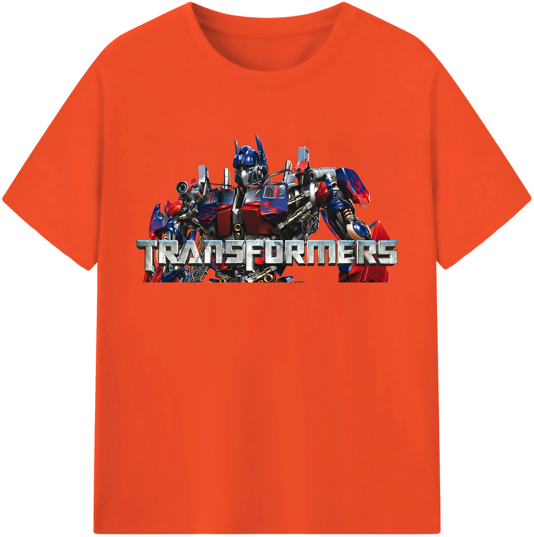 （画像用） Transformers トランスフォーマー 綿100％半袖Tシャツ（フロントプリント）